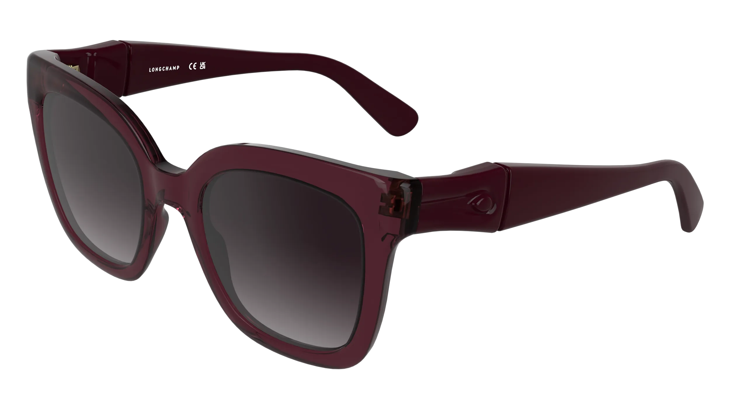 LONGCHAMP LO793S 601 Occhiali da sole Bio-iniettato Bordeaux Bordeaux Squadrata Normale - immagine 1