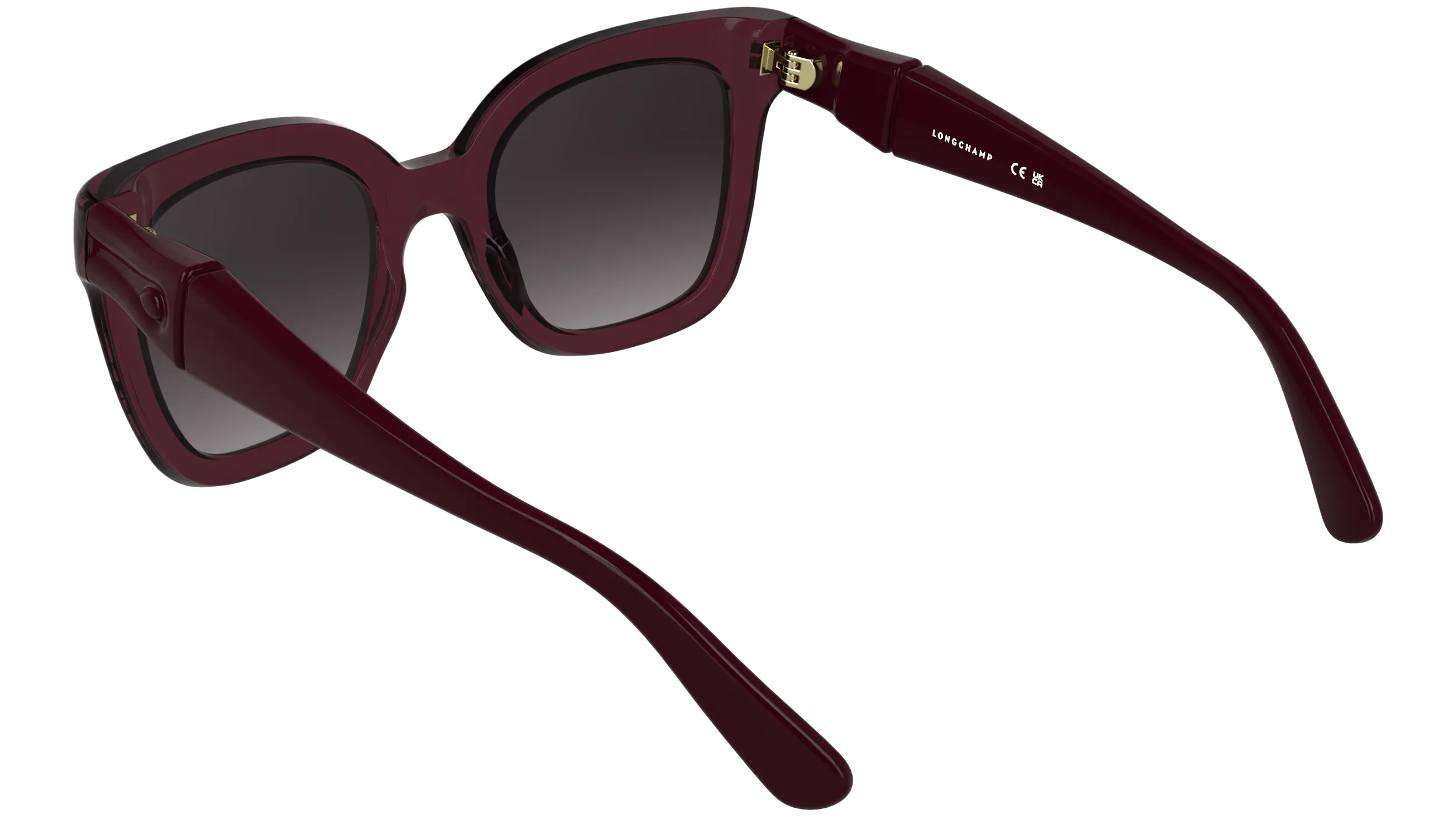 LONGCHAMP LO793S 601 Occhiali da sole Bio-iniettato Bordeaux Bordeaux Squadrata Normale - immagine 4