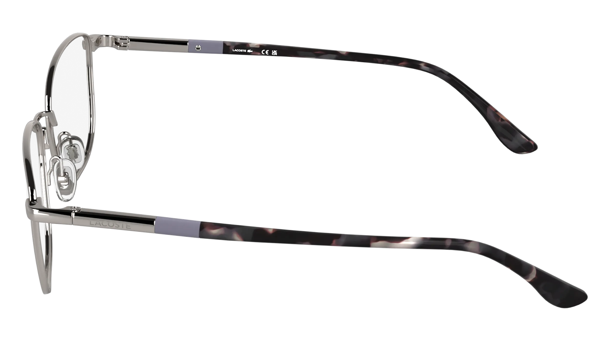 Lacoste L2317 033 Montature da vista Metallo Canna di fucile Rotonda Normale - immagine 3