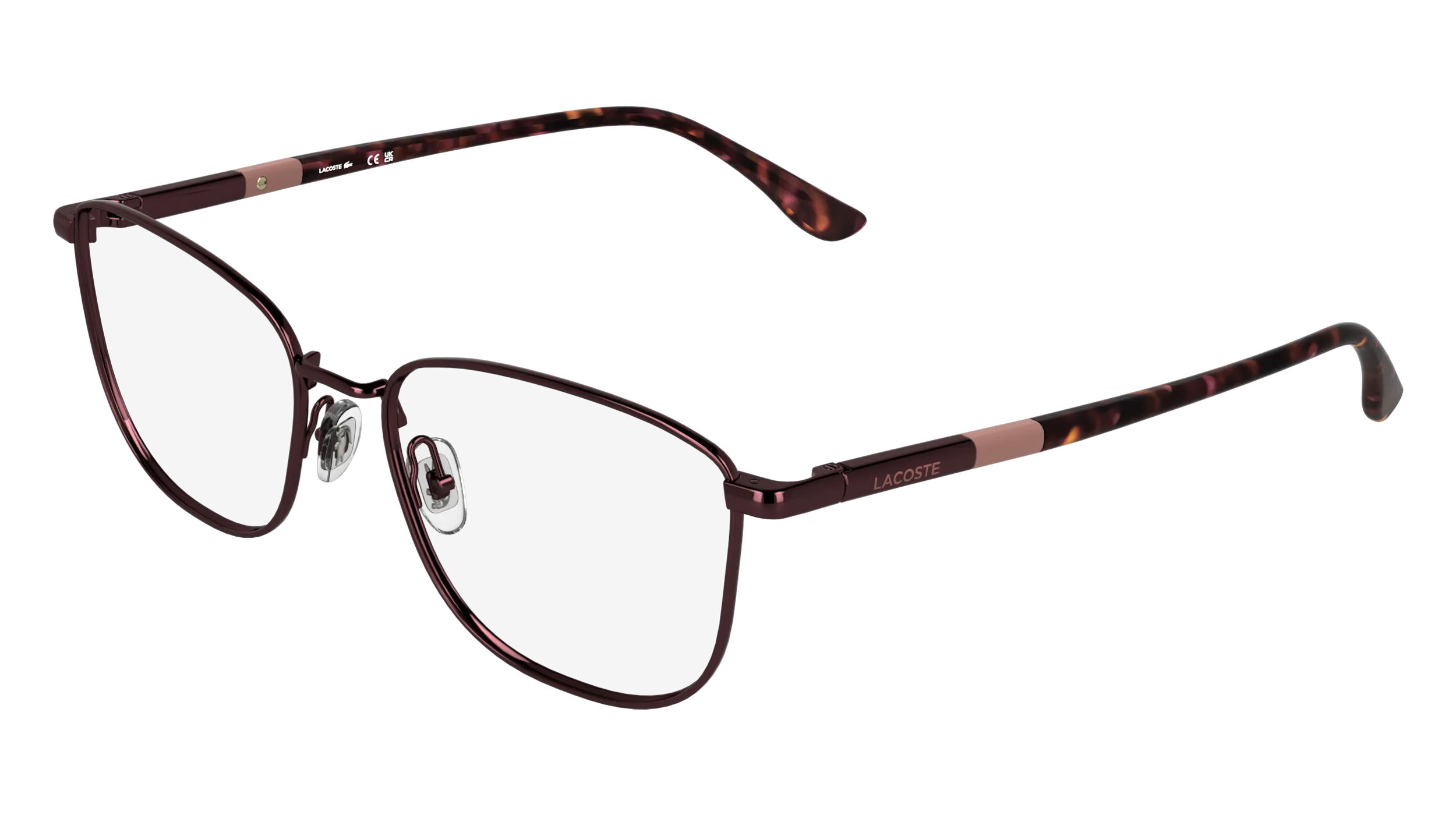 Lacoste L2317 601 Montature da vista Metallo Bordeaux Rotonda Normale - immagine 1