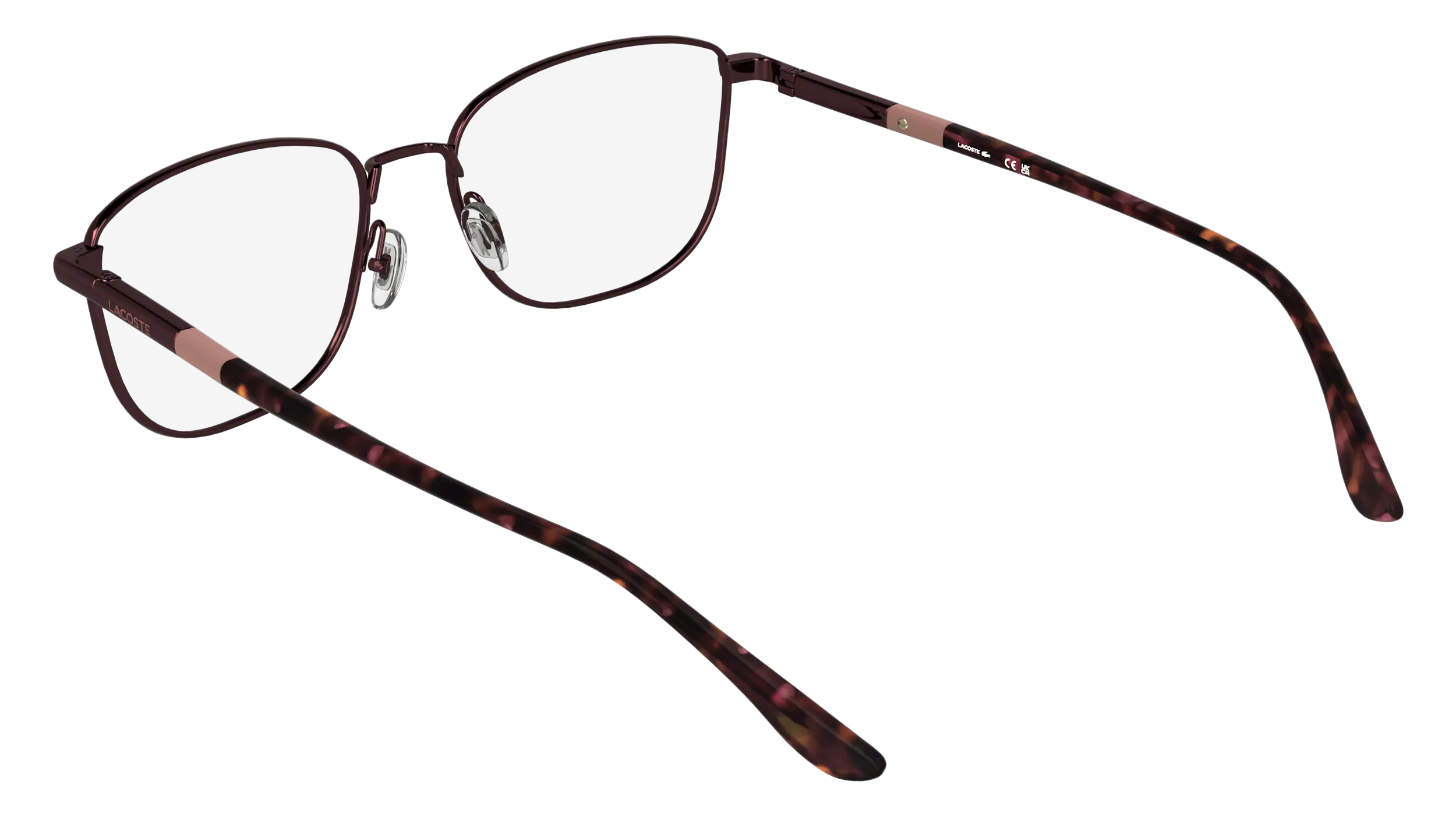 Lacoste L2317 601 Montature da vista Metallo Bordeaux Rotonda Normale - immagine 4