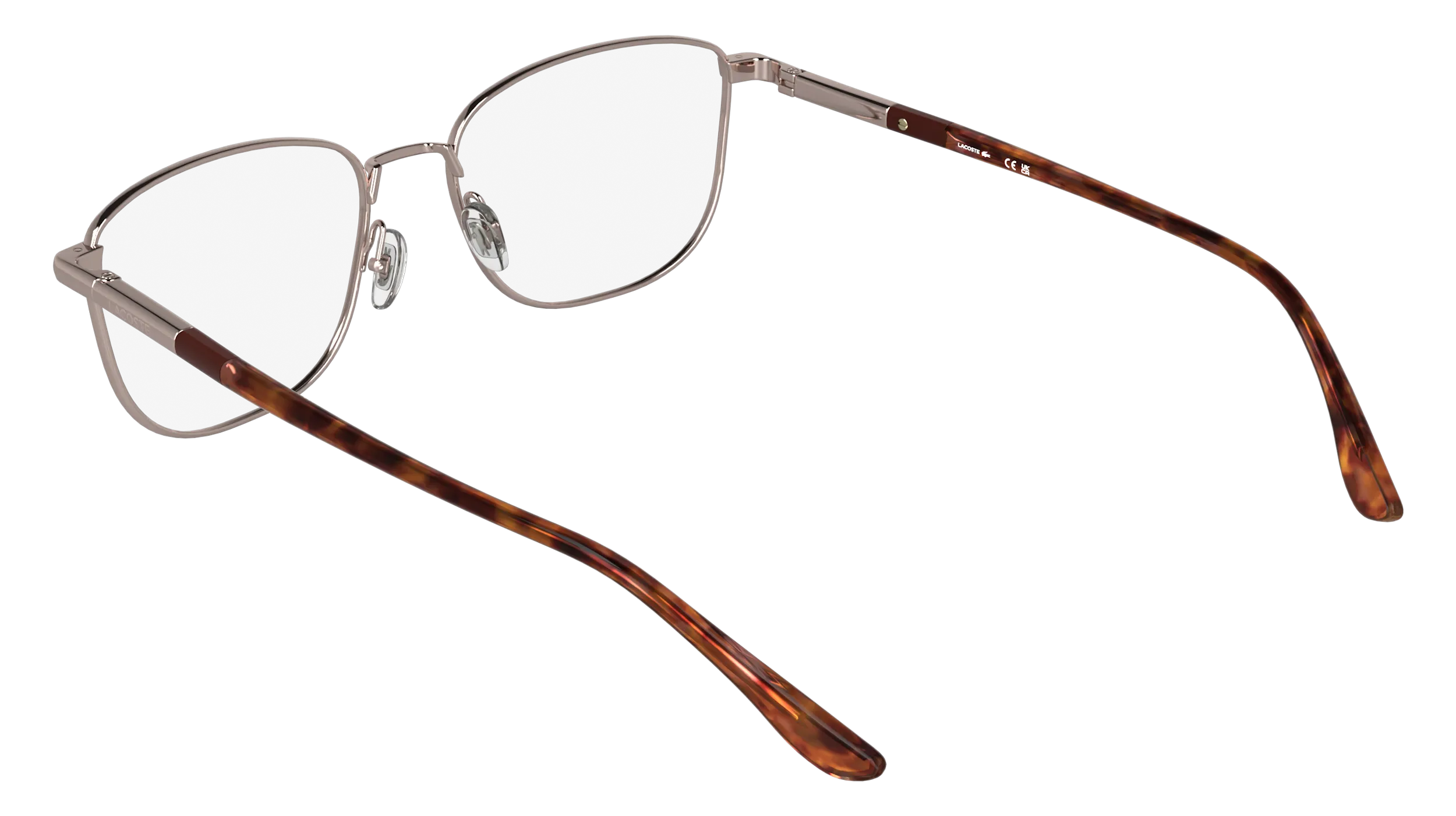 Lacoste L2317 662 Montature da vista Metallo Oro rosa Rotonda Normale - immagine 4