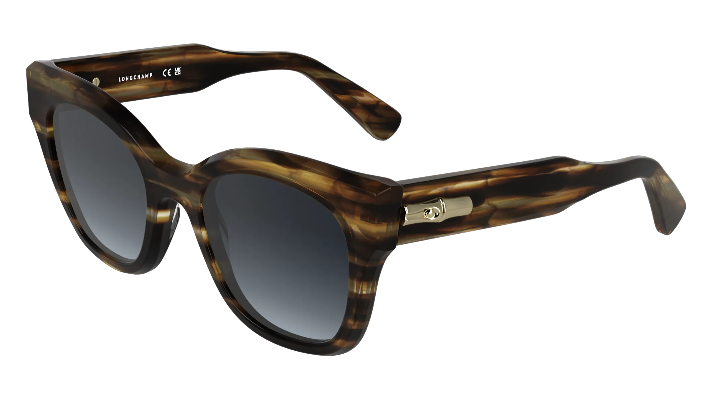 LONGCHAMP LO791S 211 Occhiali da sole Acetato Marrone Squadrata Normale Sfumato - immagine 1