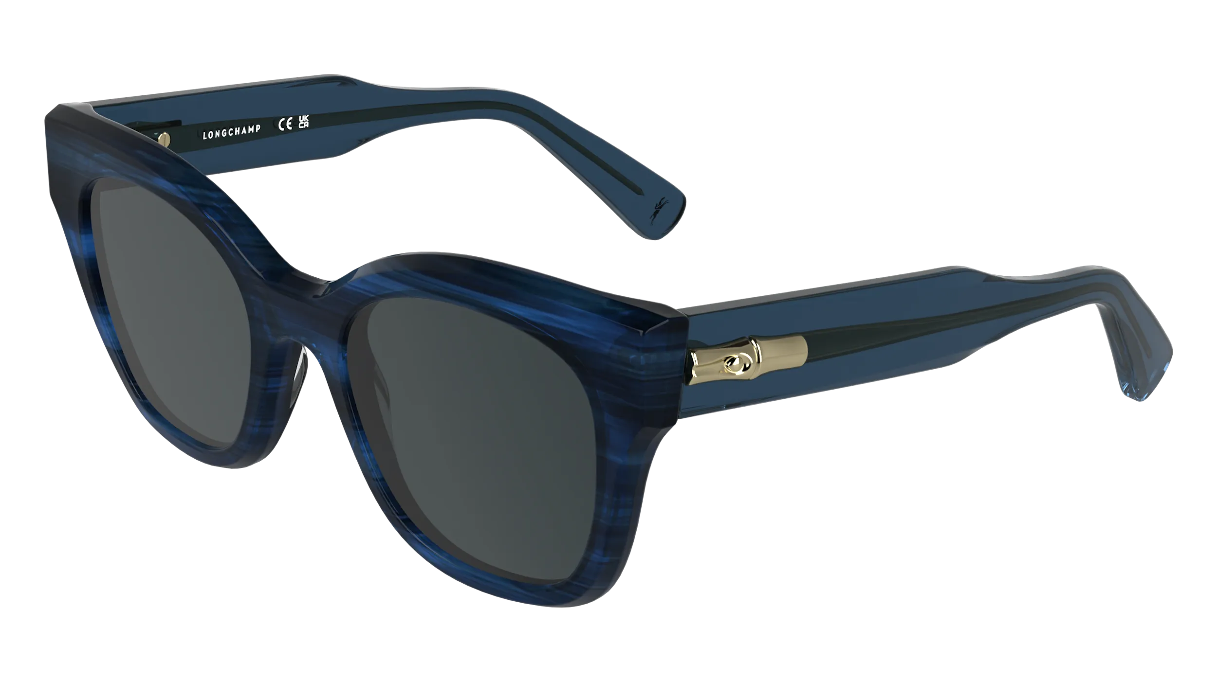 LONGCHAMP LO791S 407 Occhiali da sole Acetato Blu Grigio Squadrata Normale - immagine 1