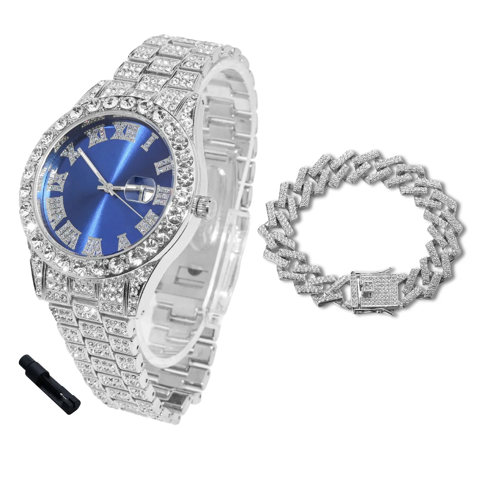 HALUKAKAH Orologio con Diamanti per Bambini - Placcato Platino - immagine 1