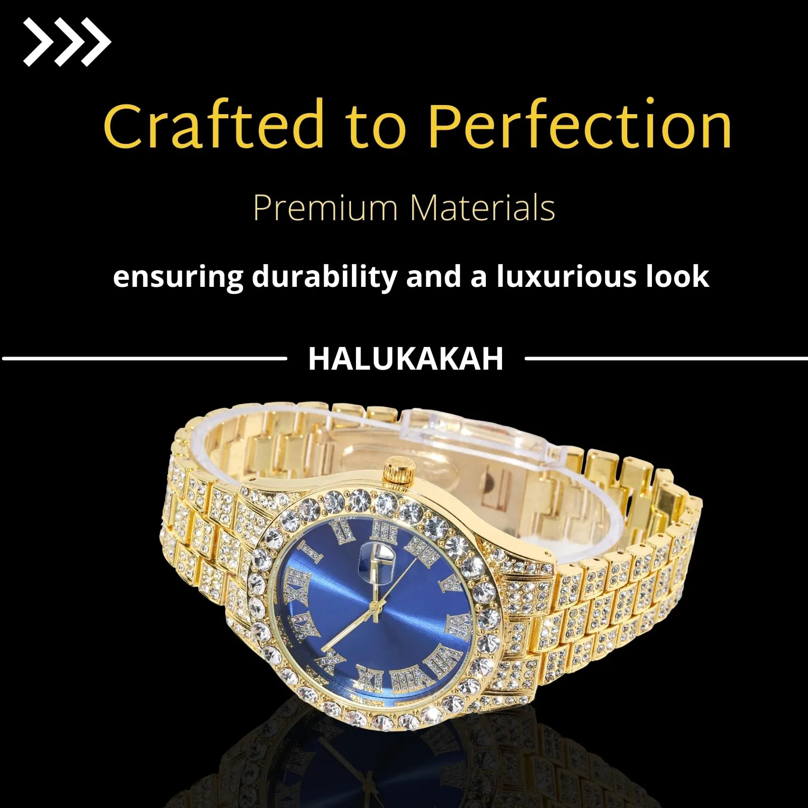 Halukakah Orologio con Diamanti per Bambini - Placcato Oro 18 Carati - immagine 4