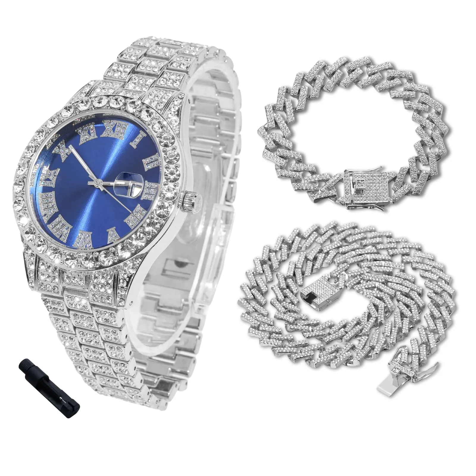 HALUKAKAH Orologio con Diamanti per Bambini - Placcato Platino - immagine 1