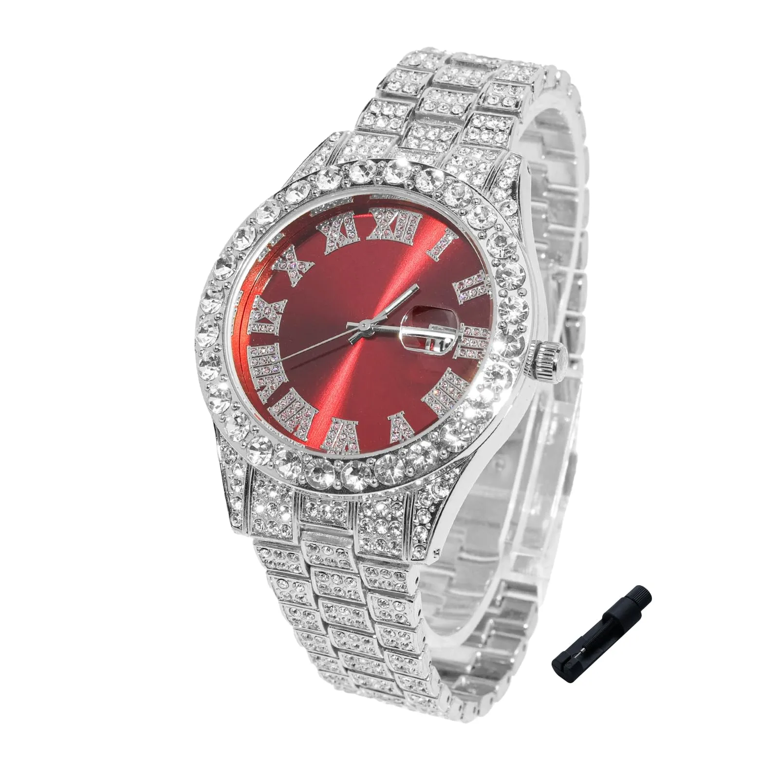 HALUKAKAH Orologio con Diamanti per Bambini - Placcato Platino - immagine 1