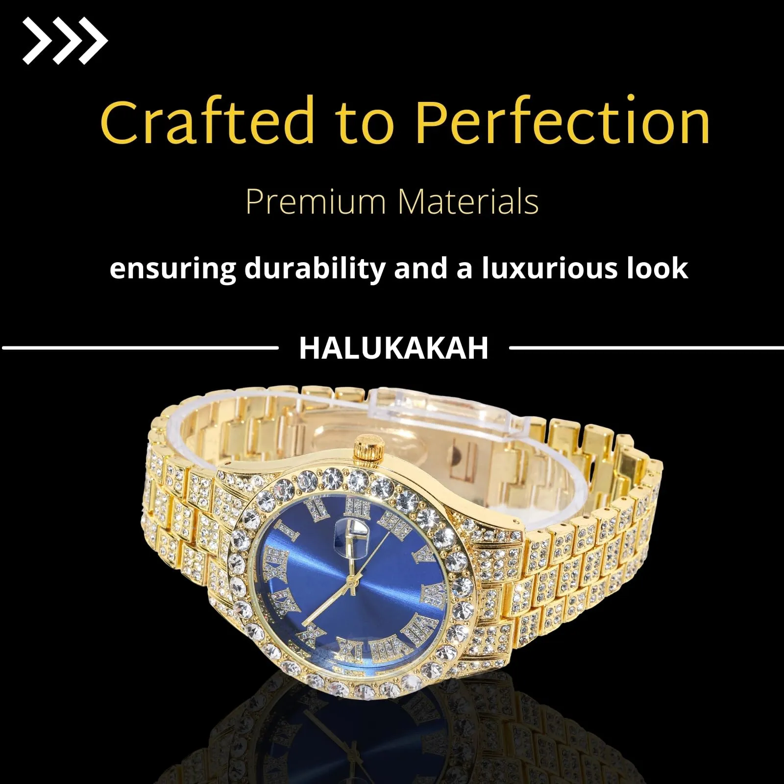 HALUKAKAH Orologio con Diamanti per Bambini - Placcato Oro 18 Carati - immagine 4