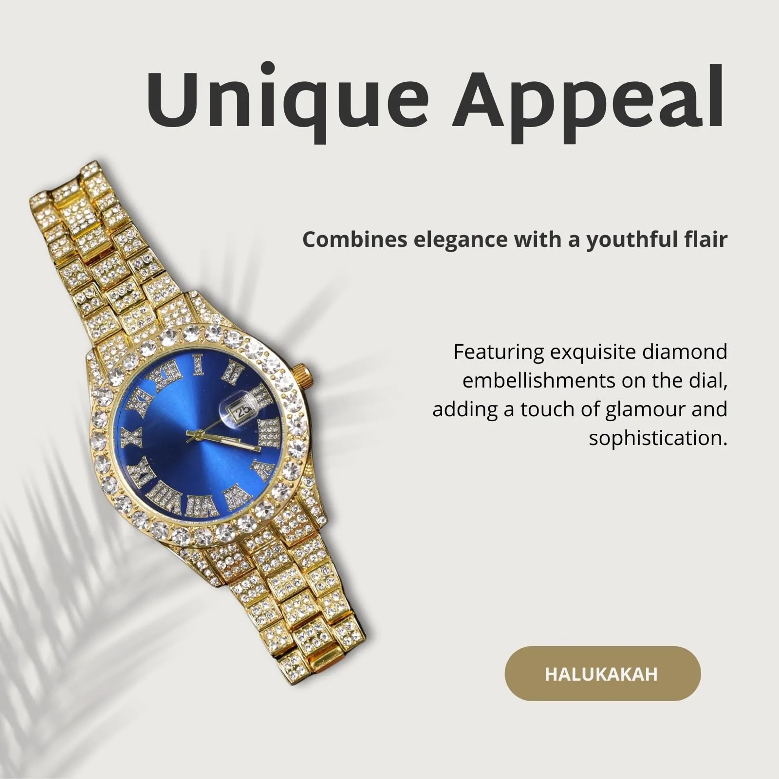 HALUKAKAH Orologio con Diamanti per Bambini - Placcato Oro 18 Carati - immagine 5