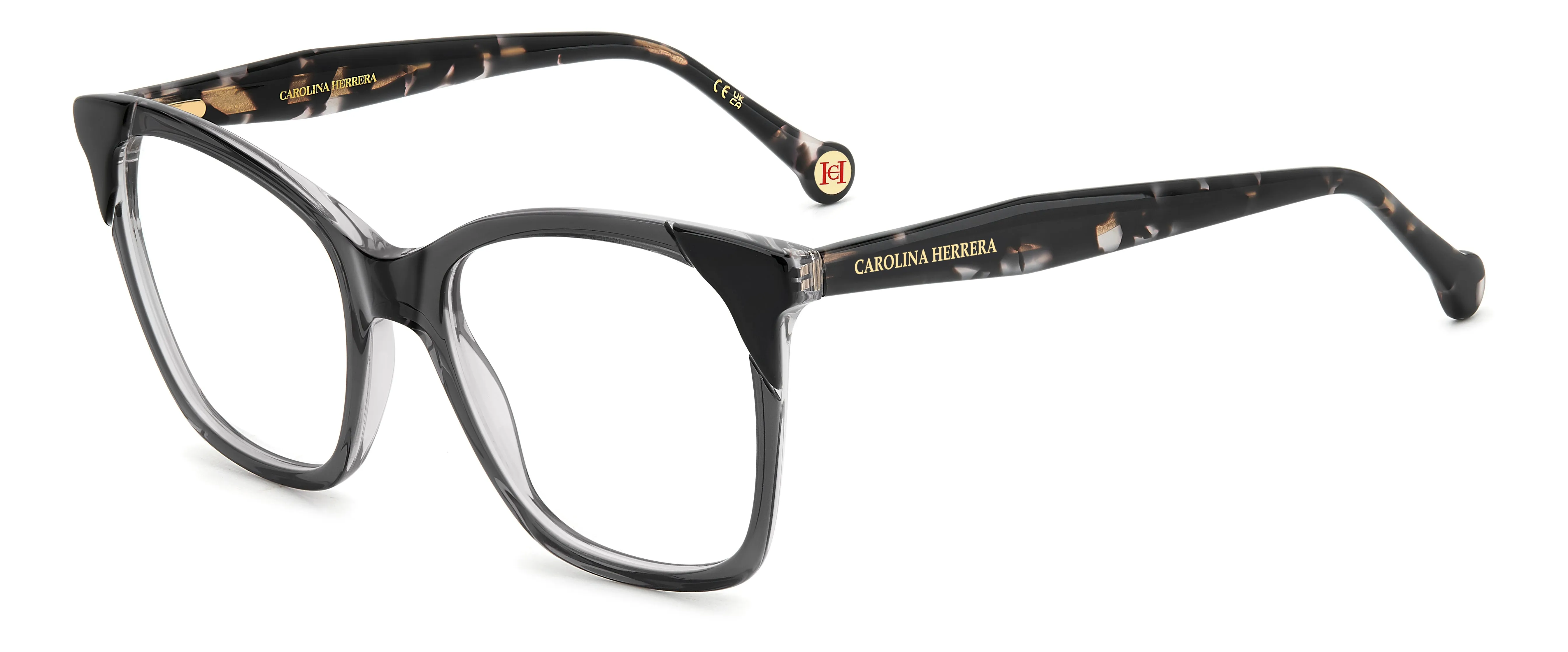 Carolina Herrera HER 0290 R6S Montature da vista Acetato Grigio Squadrata Normale - immagine 1