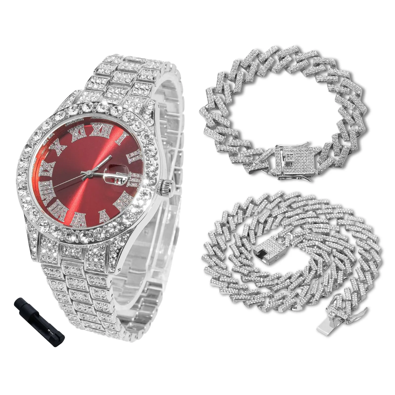 HALUKAKAH Orologio con Diamanti per Bambini - Placcato Platino - immagine 1
