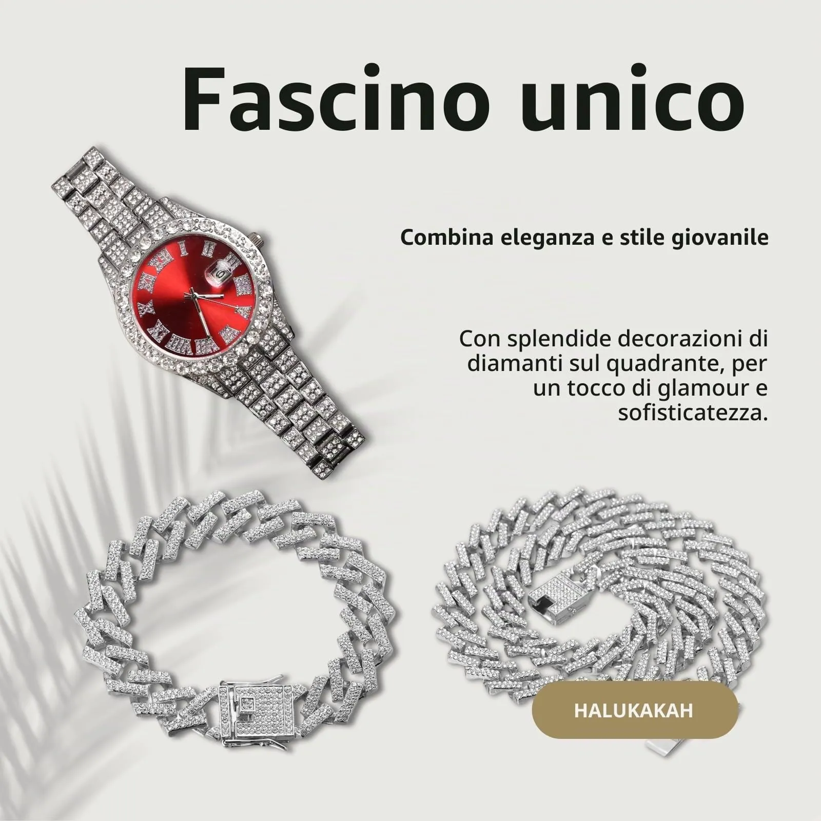 HALUKAKAH Orologio con Diamanti per Bambini - Placcato Platino - immagine 5