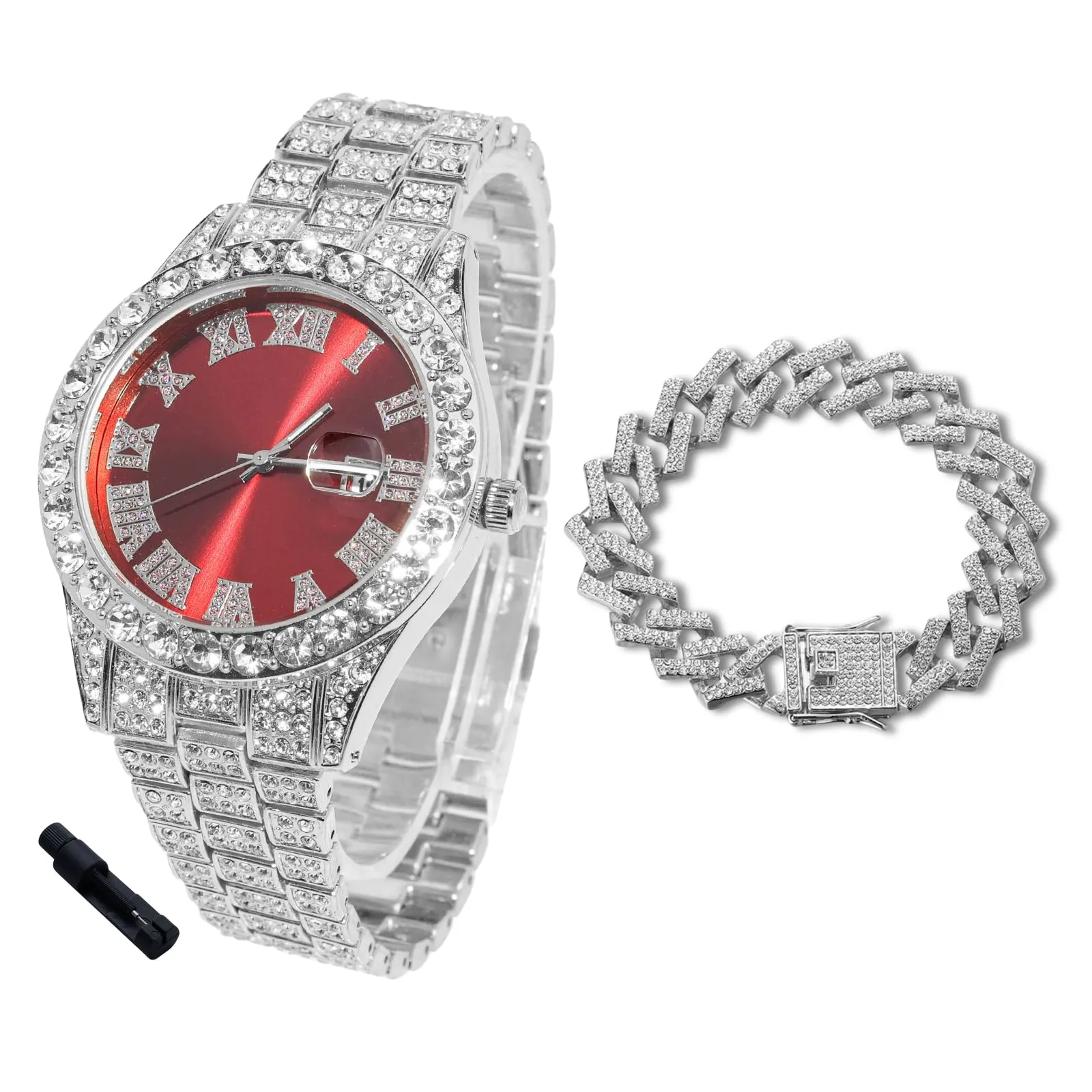 HALUKAKAH Orologio con Diamanti per Bambini - Placcato Platino - immagine 1