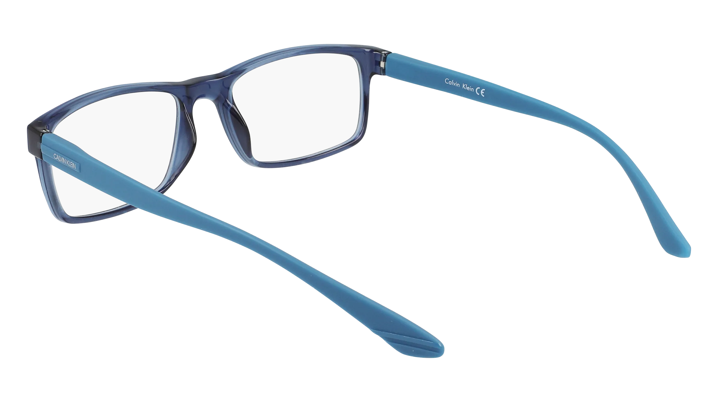 Calvin Klein CK19569N 430 Montature da vista Bio-iniettato Blu Squadrata Normale - immagine 4