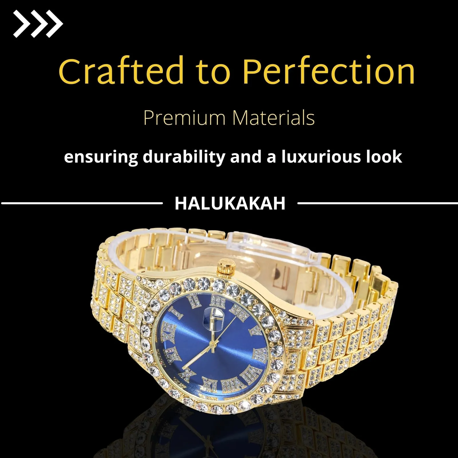 HALUKAKAH Orologio con Diamanti per Bambini - Placcato Oro 18 Carati - immagine 4