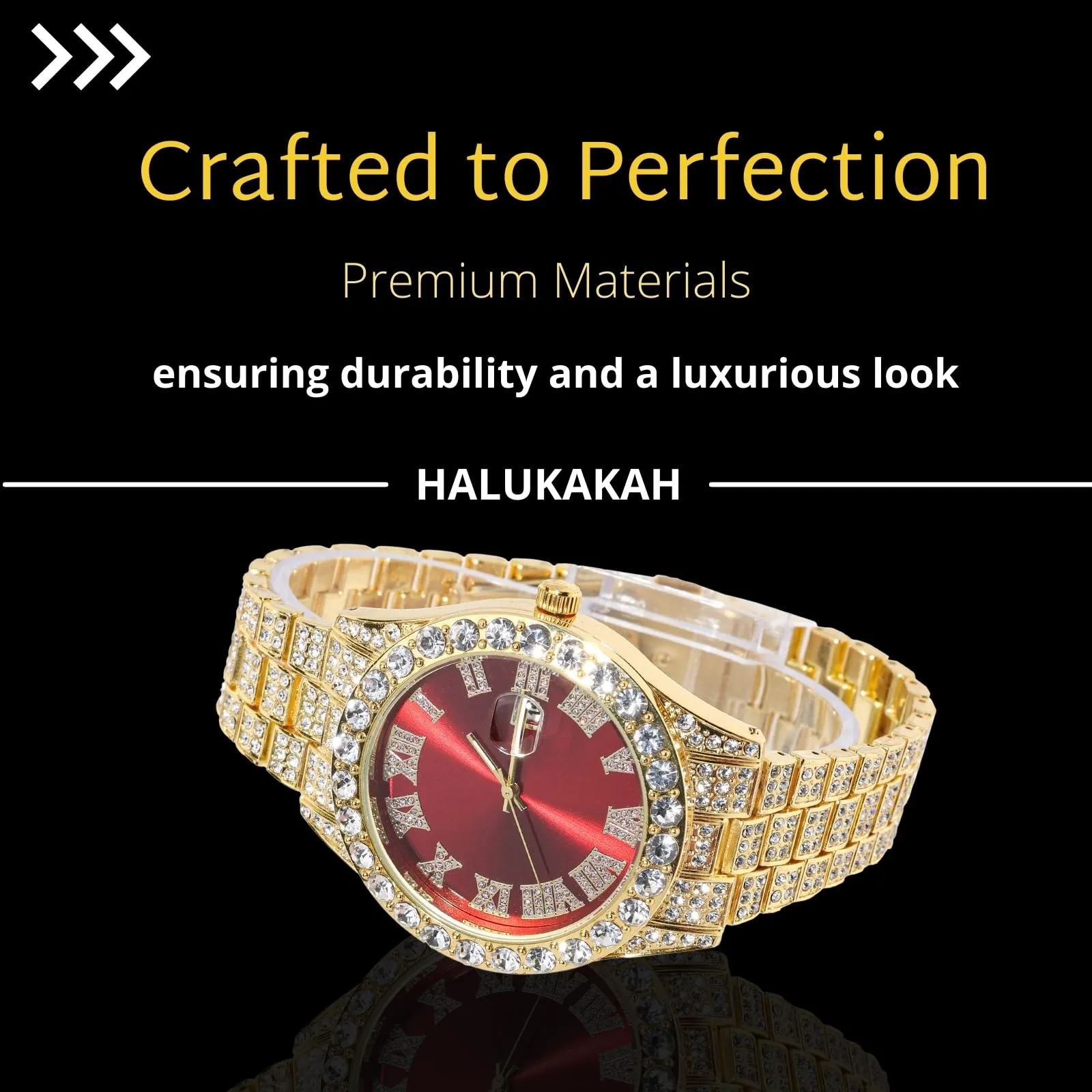 HALUKAKAH Orologio con Diamanti per Bambini - Placcato Oro 18 Carati - immagine 4