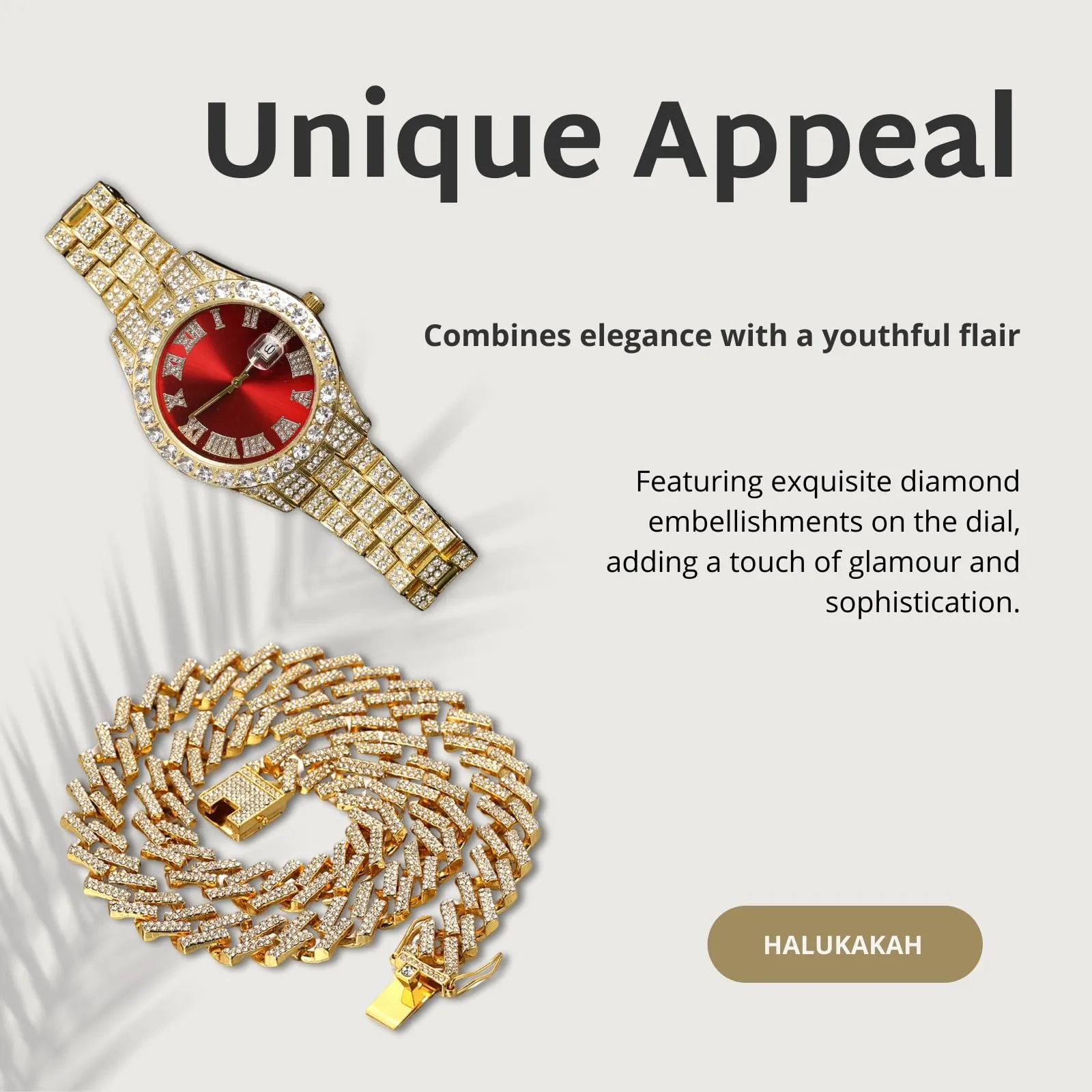 HALUKAKAH Orologio con Diamanti per Bambini - Placcato Oro 18 Carati - immagine 5