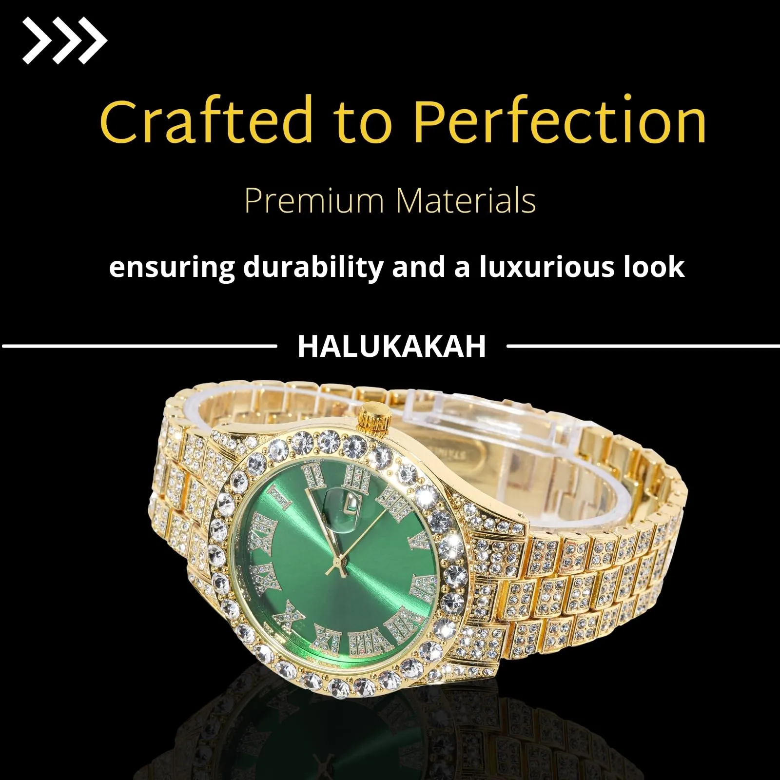 HALUKAKAH Orologio con Diamanti per Bambini - Placcato Oro 18 Carati - immagine 4