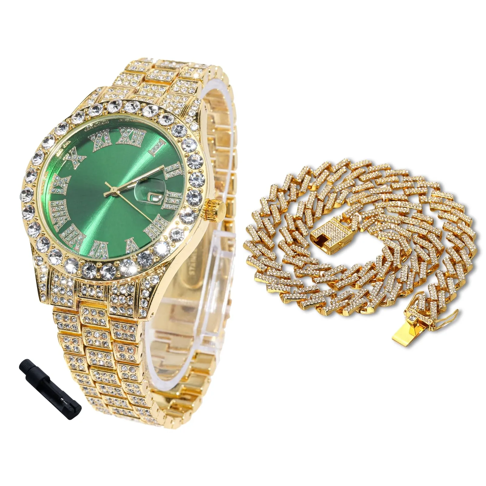 Halukakah Orologio con Diamanti per Bambini - Placcato Oro 18 Carati - immagine 1