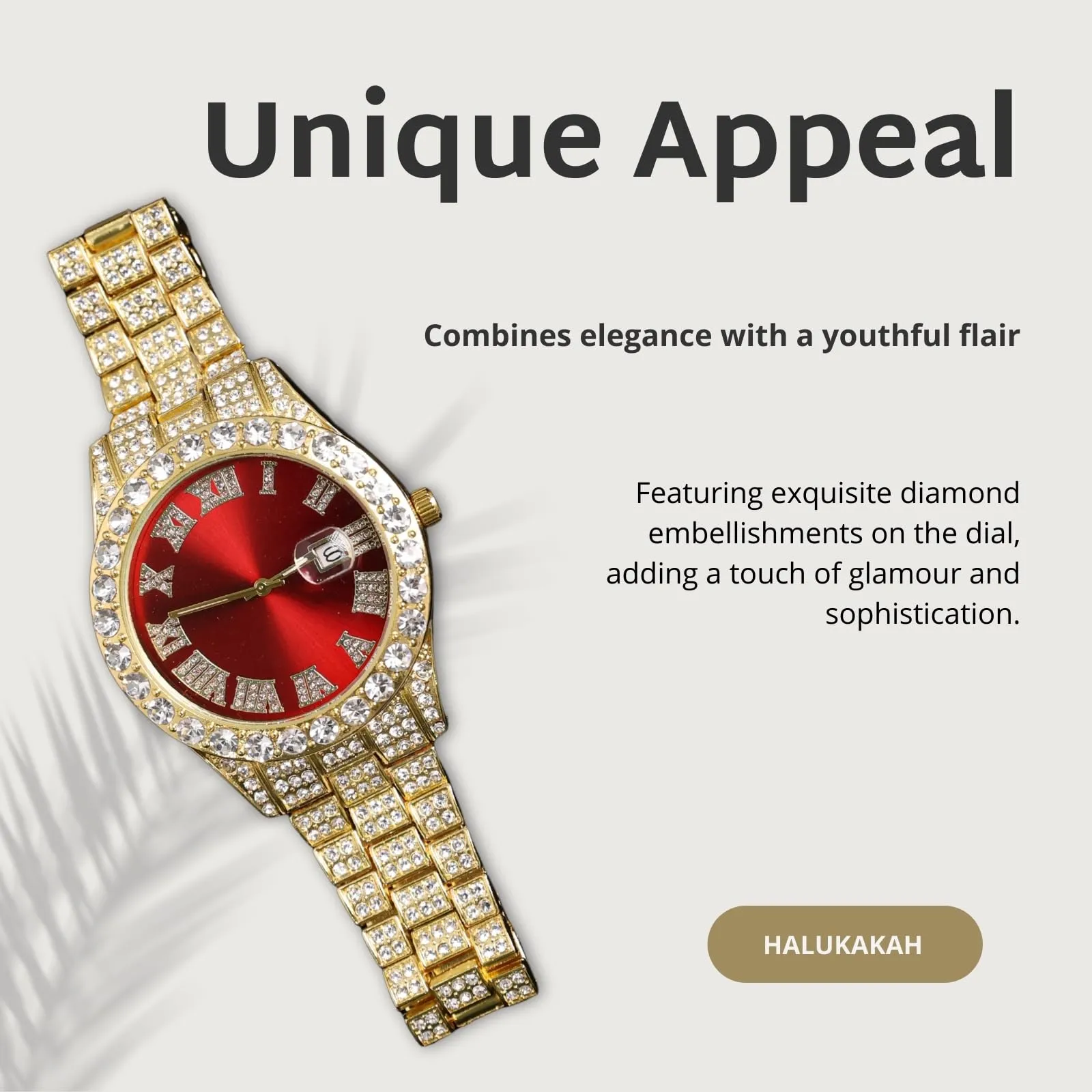 HALUKAKAH Orologio con Diamanti per Bambini - Placcato Oro 18 Carati - immagine 5