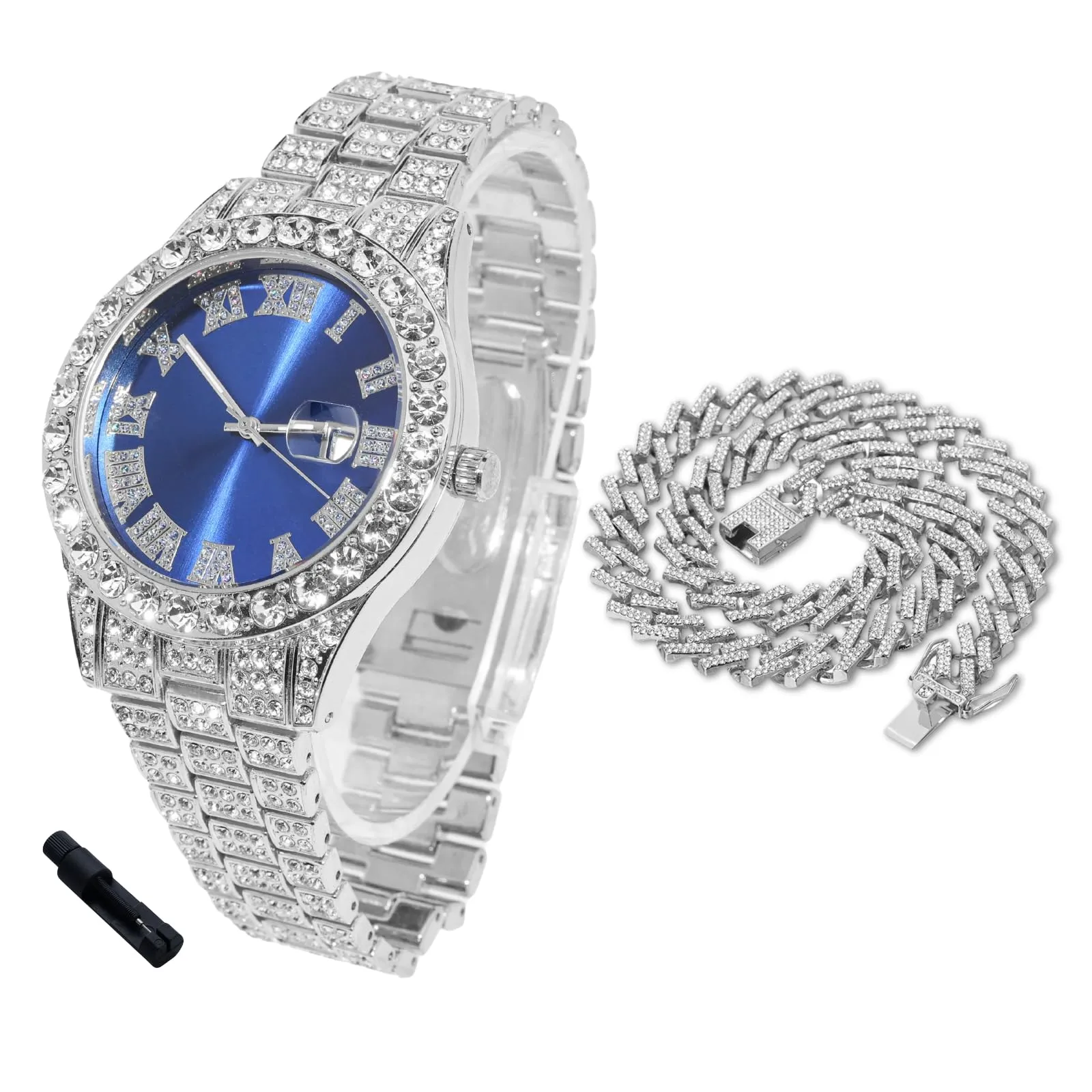 HALUKAKAH Orologio con Diamanti per Bambini - Placcato Platino - immagine 1