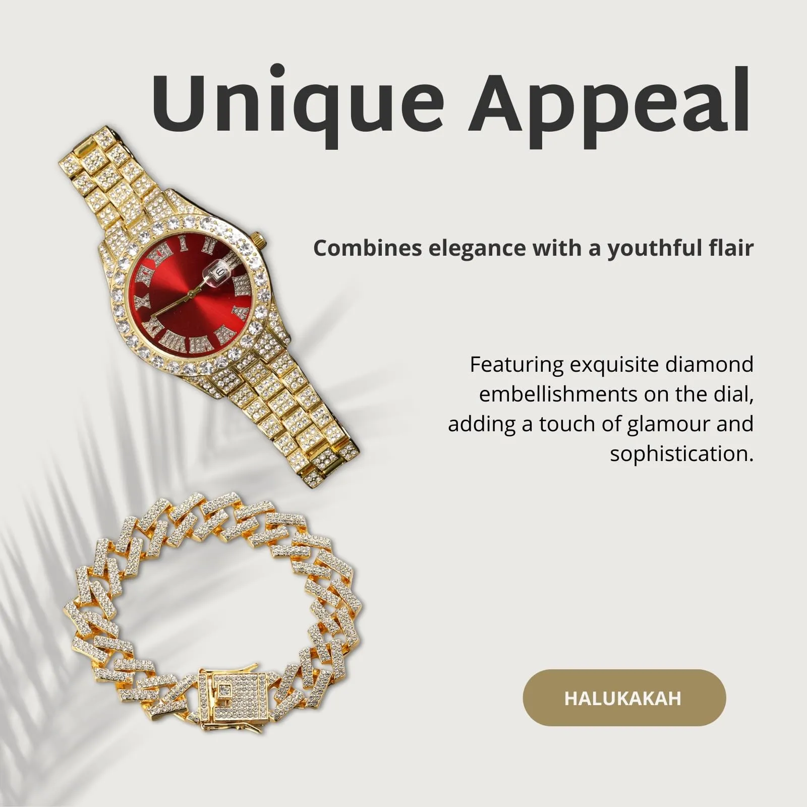HALUKAKAH Orologio con Diamanti per Bambini - Placcato Oro 18 Carati - immagine 5
