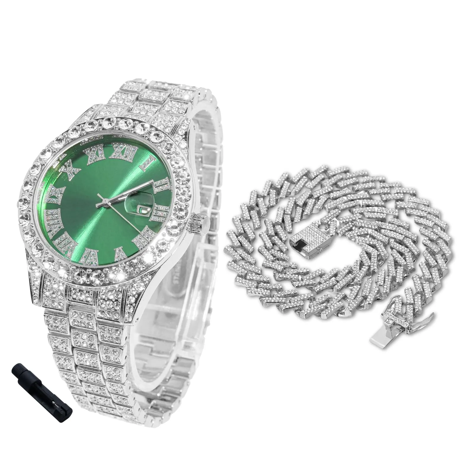 HALUKAKAH Orologio con Diamanti per Bambini - Placcato Platino - immagine 1