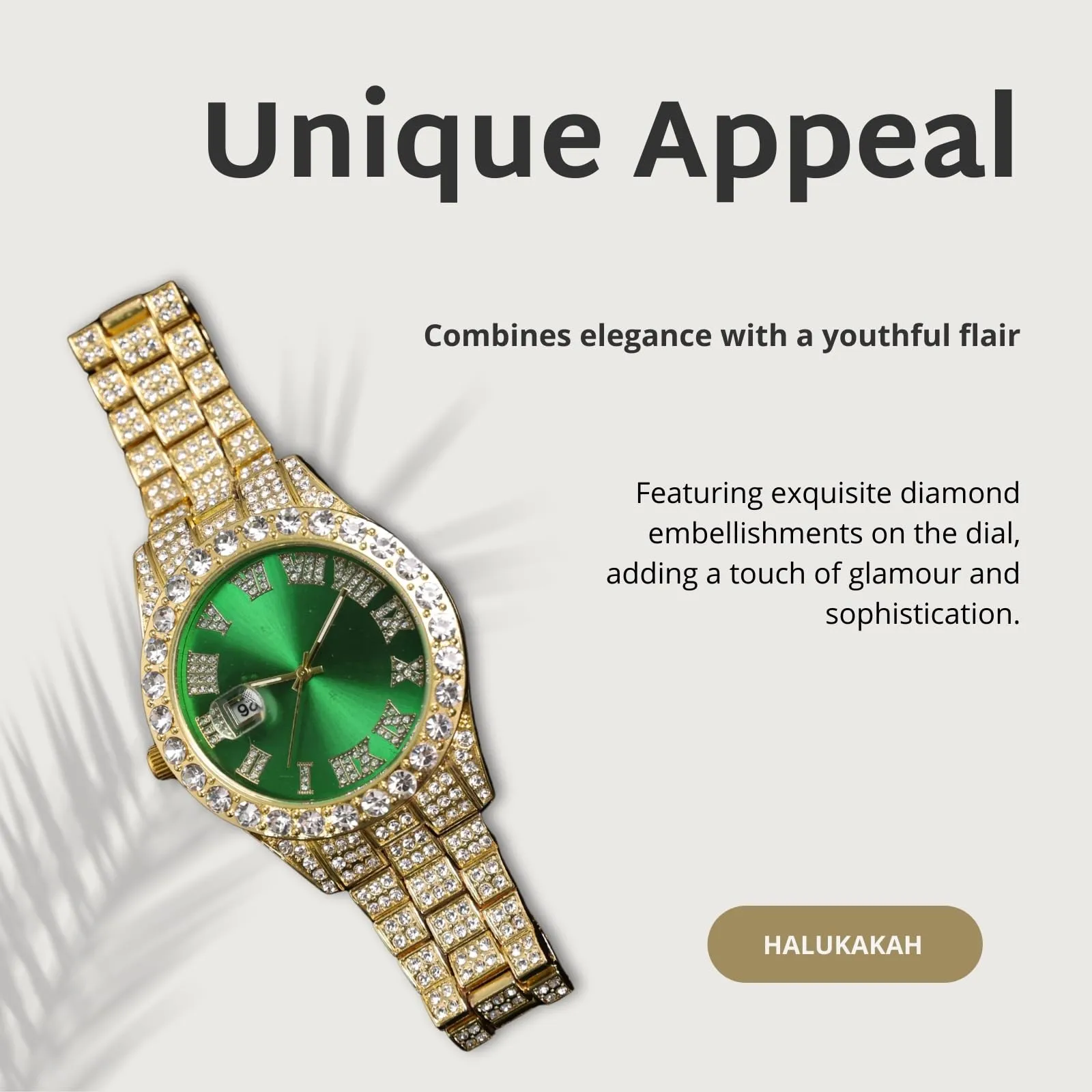 HALUKAKAH Orologio con Diamanti per Bambini - Placcato Oro 18 Carati - immagine 5