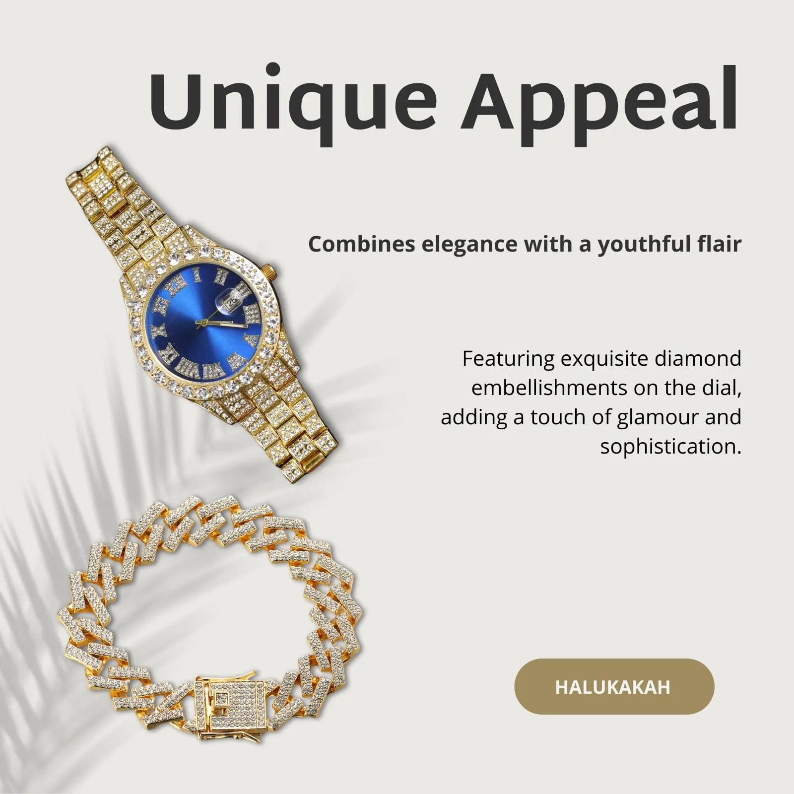HALUKAKAH Orologio con Diamanti per Bambini - Placcato Oro 18 Carati - immagine 5