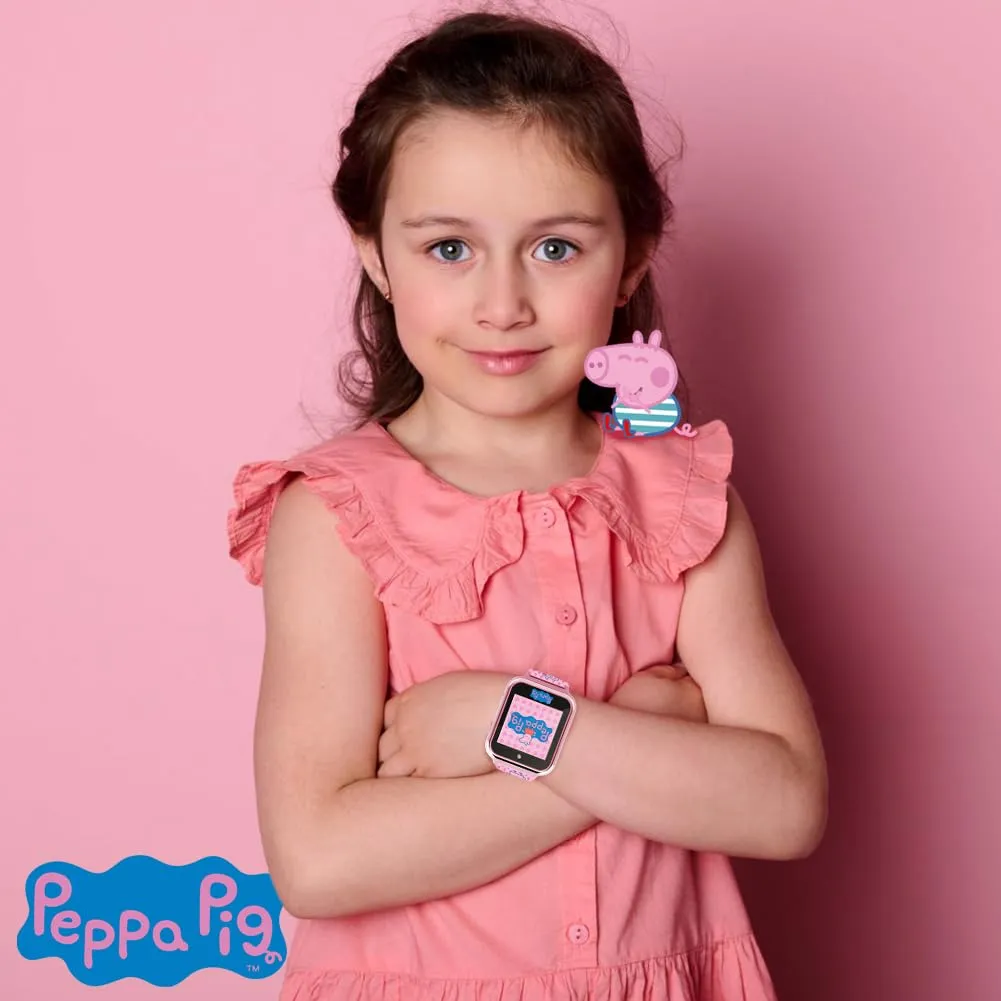 Accutime PAW4275 Paw Patrol Smartwatch per bambini con fotocamera selfie, foto e video, cronometro, 6 giochi, 3 sfondi, 10 quadranti, registratore vocale, orologio fitness tracker, sveglia, rosso - immagine 2