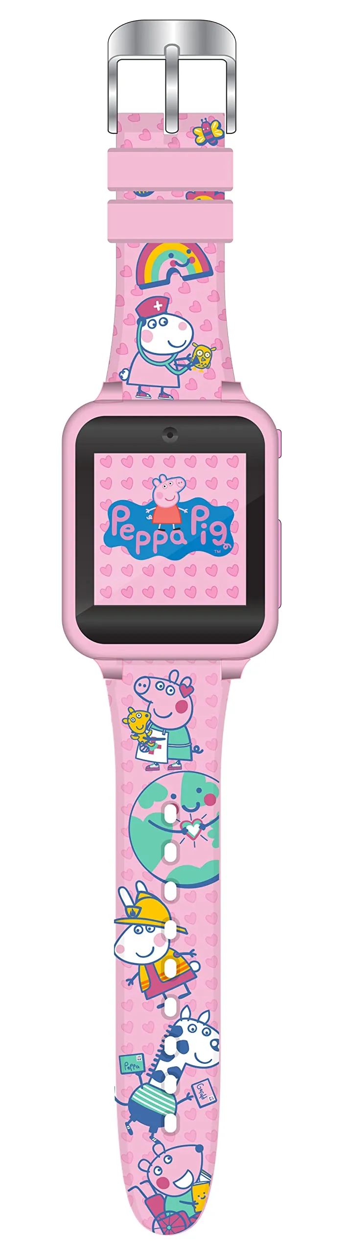 Accutime PAW4275 Paw Patrol Smartwatch per bambini con fotocamera selfie, foto e video, cronometro, 6 giochi, 3 sfondi, 10 quadranti, registratore vocale, orologio fitness tracker, sveglia, rosso - immagine 3