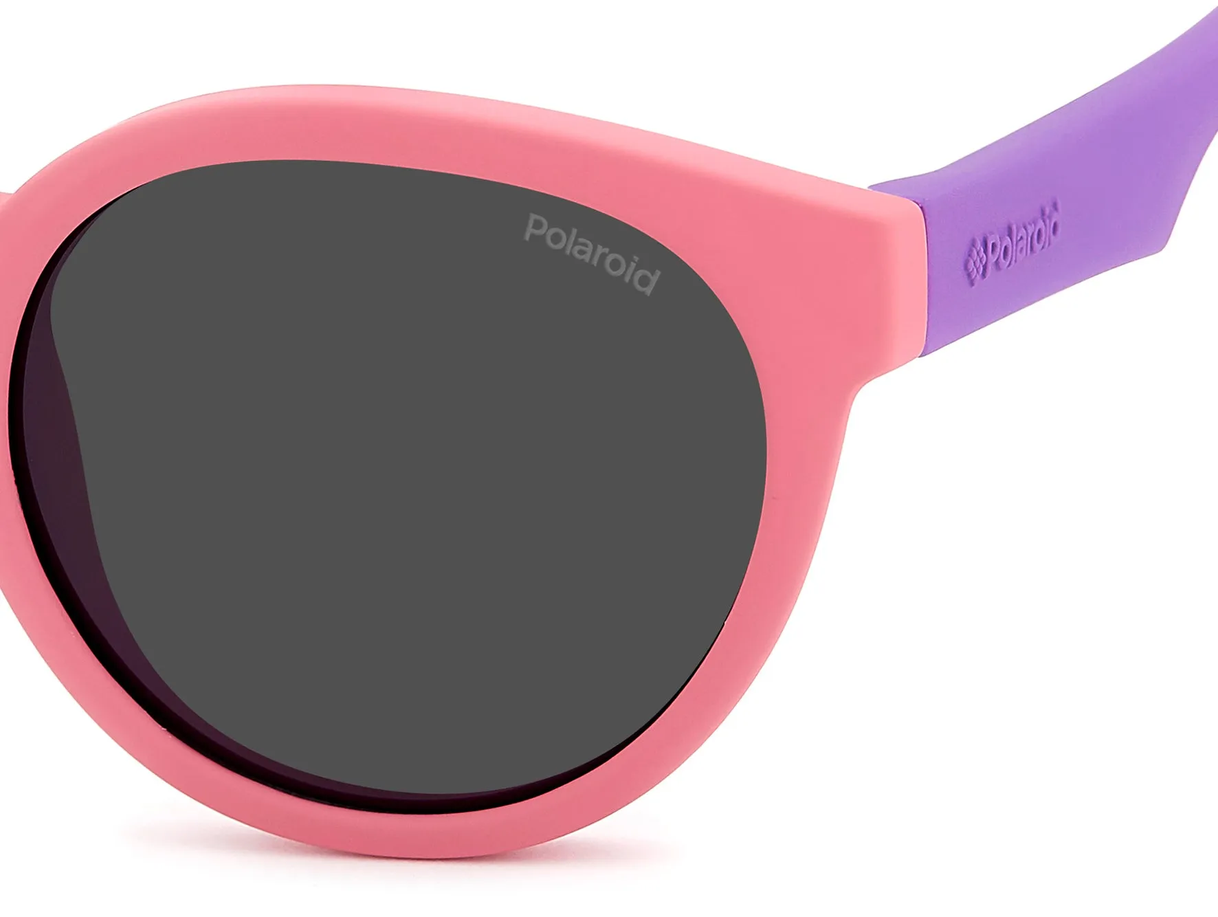 Polaroid PLD 8019/S 35J/M9 Occhiali da sole bambino Plastica Rosa Grigio Rotonda Polarizzata - immagine 4
