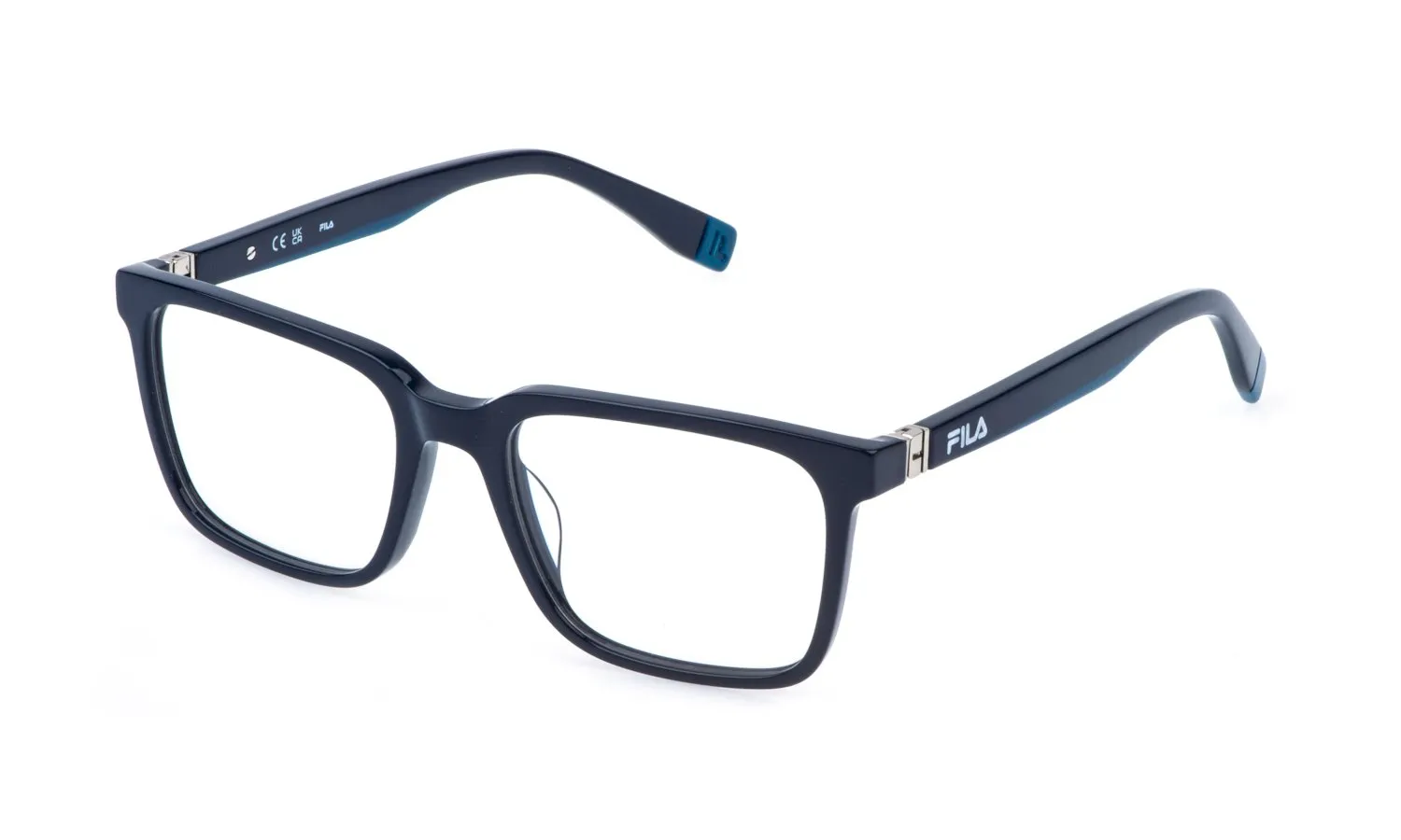Fila VFI990 0D82 Montature da vista Acetato Blu Squadrata - immagine 1