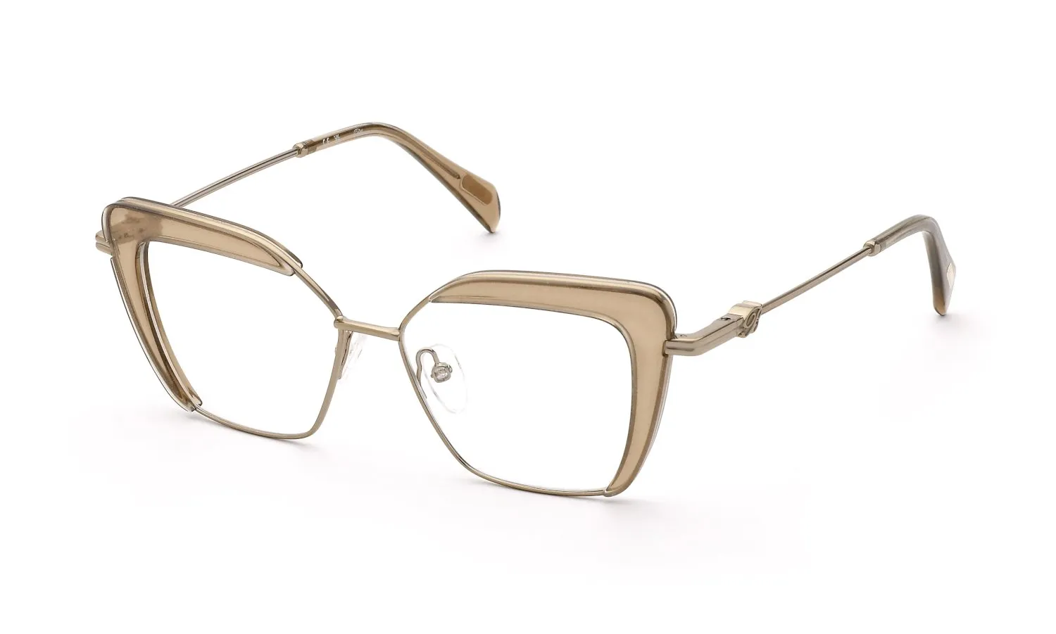 Blumarine VBM227V 08FE Montature da vista Metallo Marrone Geometrica - immagine 1