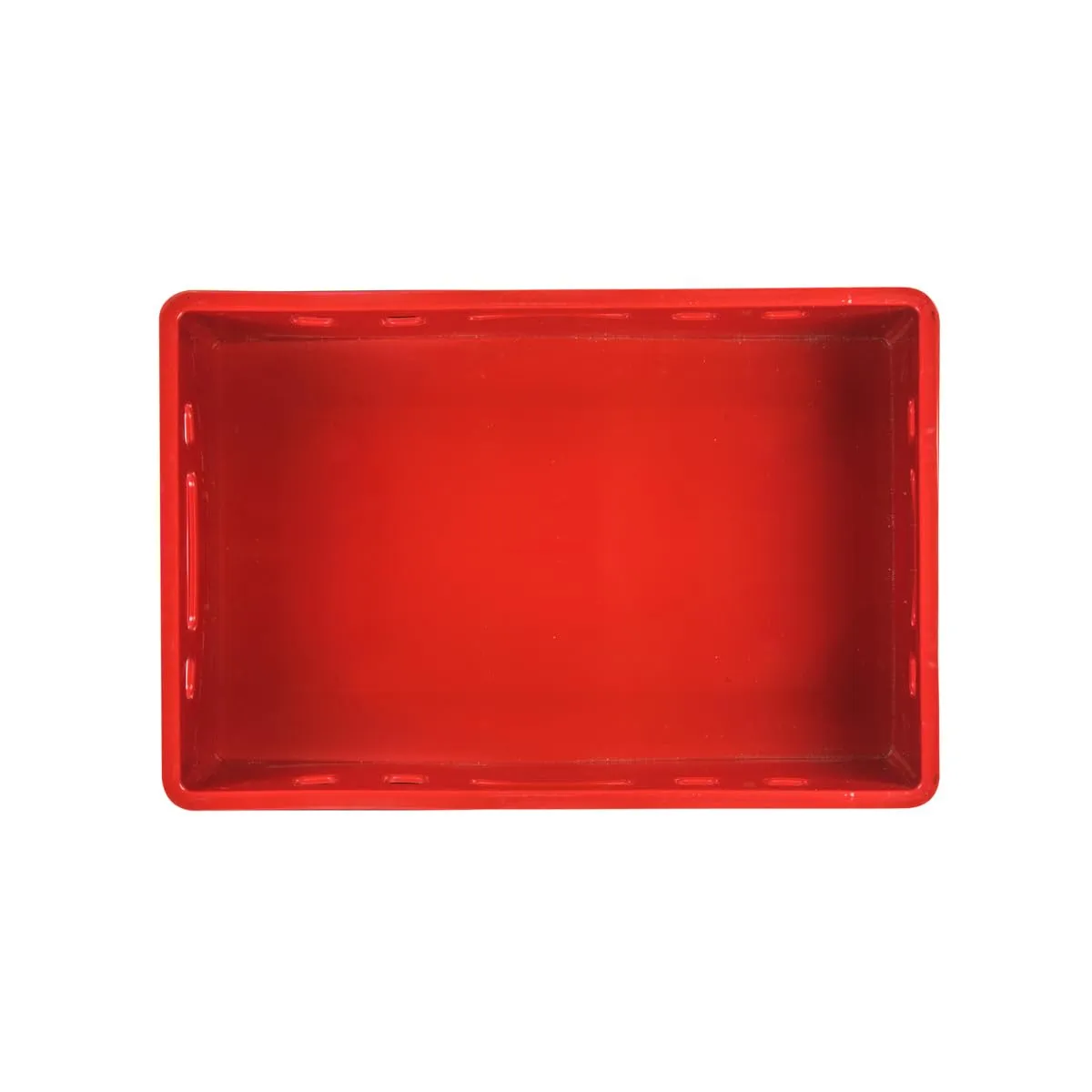 Gardivo - Lot de 5 caisses E2 rouges, 60 x 40 x 20 cm - Scatola di archiviazione impilabile in plastica robusta - Adatta all'uso alimentare - immagine 4