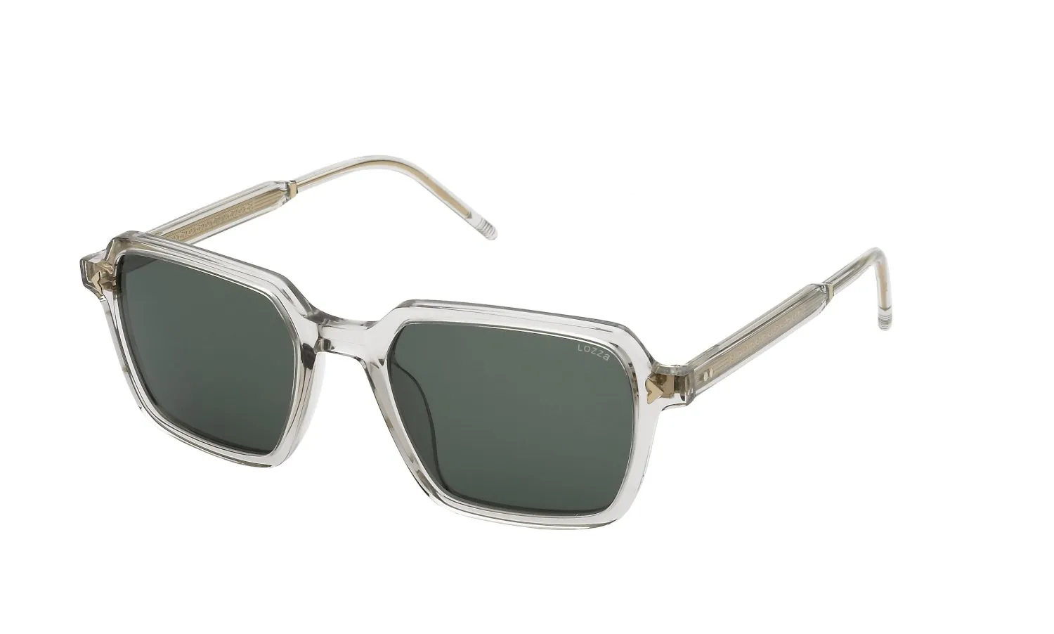 Lozza SL4361 55RRENTO 9 01AH Occhiali da sole Acetato Rosa Verde Geometrica Normale - immagine 1
