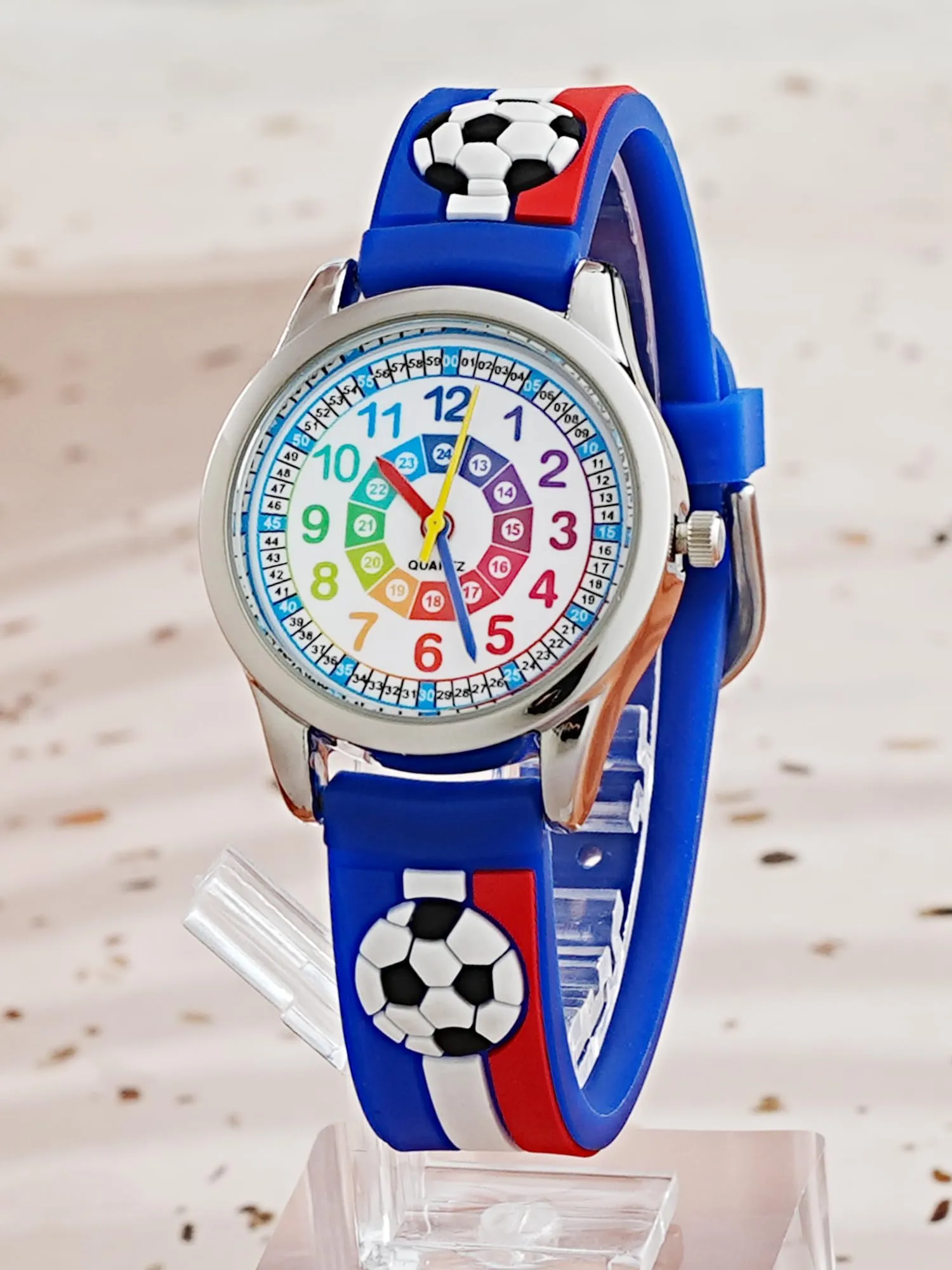 MUXIJIA Orologio Educativo per Bambini - Analogico Quarzo Orologi da Polso per Ragazzi e Ragazze - 3D Cartone Animato Cinturino in Silicone Orologio per Bambini e Ragazzi da 3-10 Anni - immagine 2
