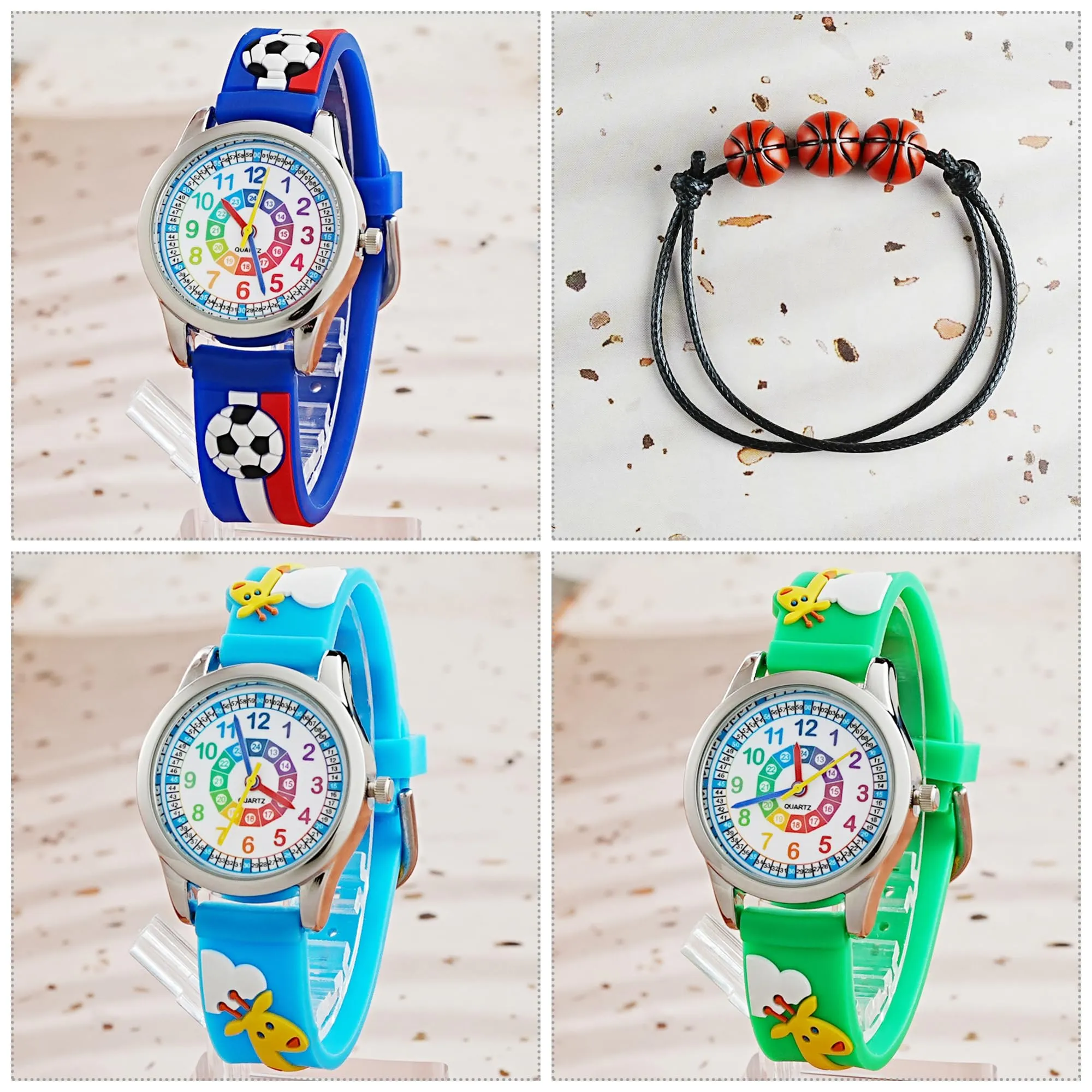 MUXIJIA Orologio Educativo per Bambini - Analogico Quarzo Orologi da Polso per Ragazzi e Ragazze - 3D Cartone Animato Cinturino in Silicone Orologio per Bambini e Ragazzi da 3-10 Anni - immagine 2
