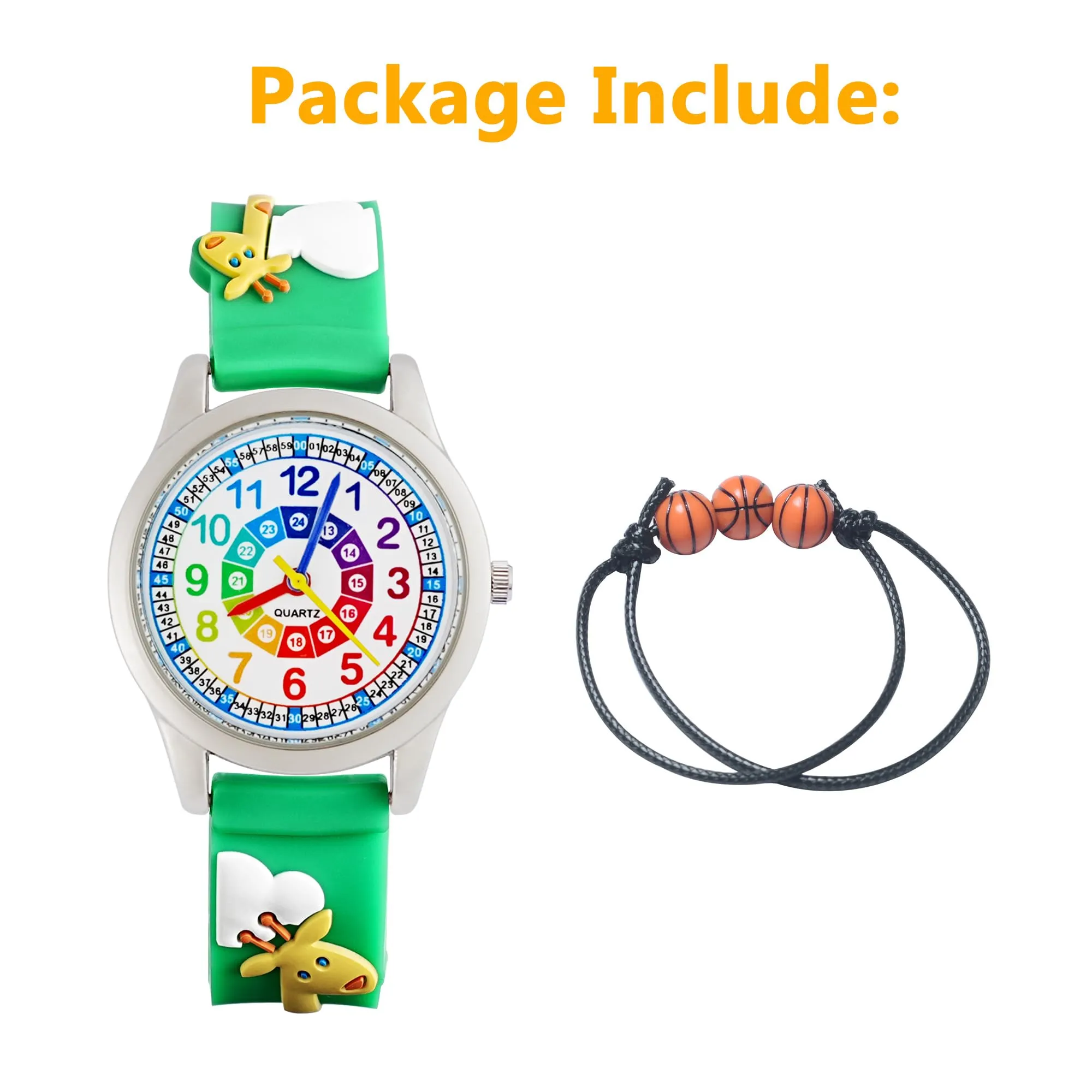 MUXIJIA Orologio Educativo per Bambini - Analogico Quarzo Orologi da Polso per Ragazzi e Ragazze - 3D Cartone Animato Cinturino in Silicone Orologio per Bambini e Ragazzi da 3-10 Anni - immagine 7