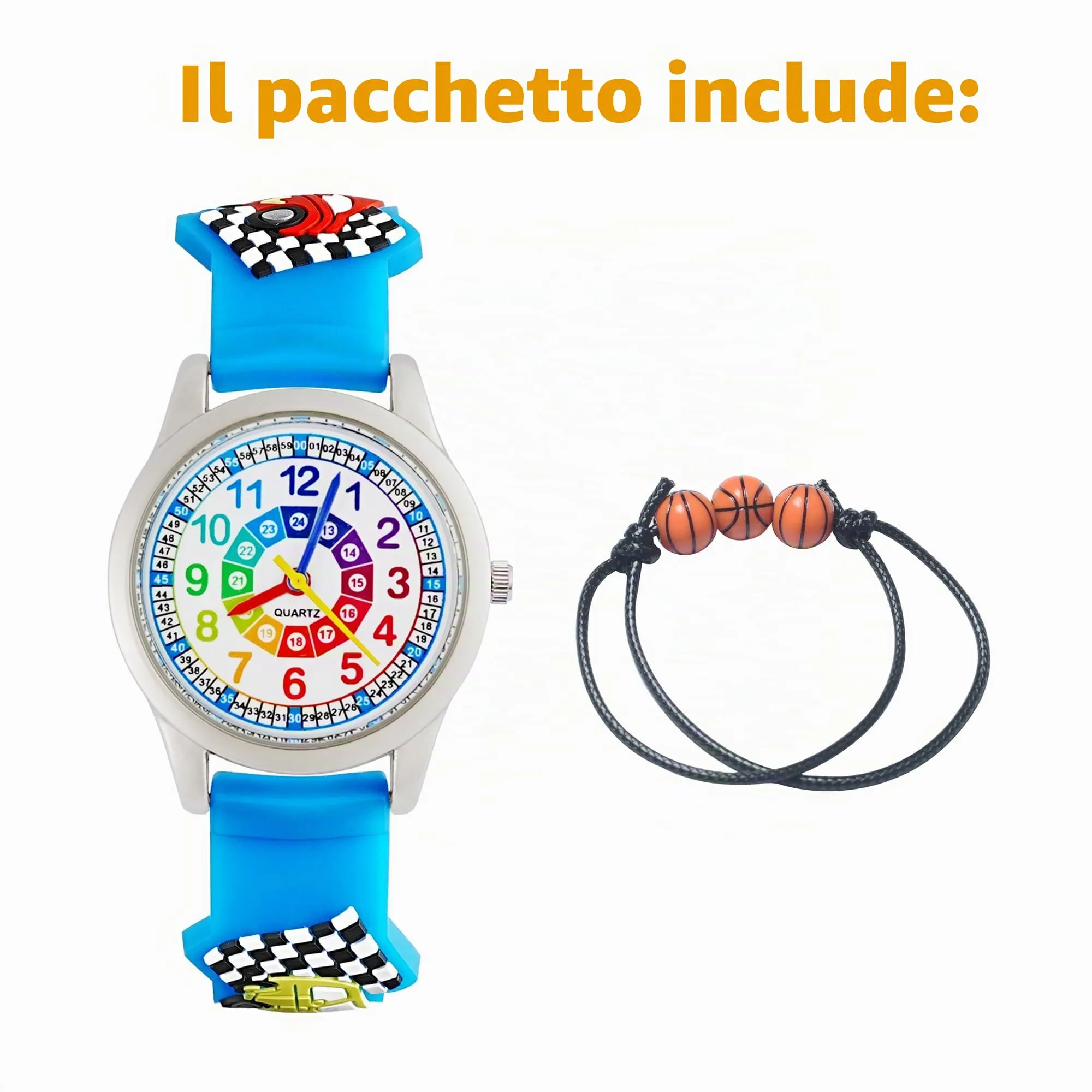 MUXIJIA Orologio Educativo per Bambini - Analogico Quarzo Orologi da Polso per Ragazzi e Ragazze - 3D Cartone Animato Cinturino in Silicone Orologio per Bambini e Ragazzi da 3-10 Anni - immagine 7