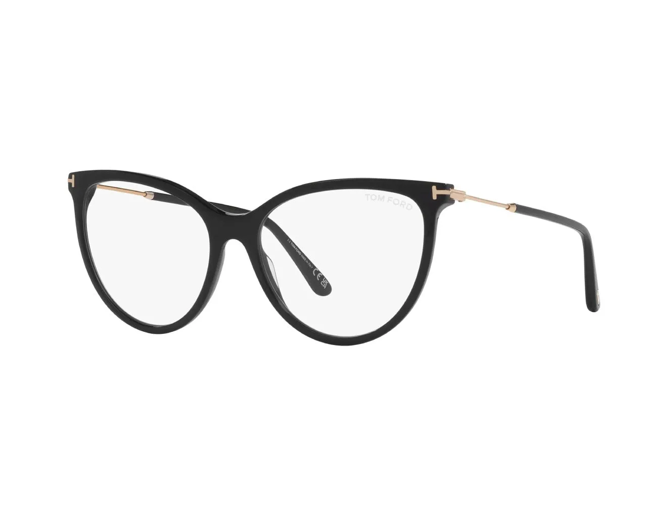 TOM FORD FT5994-B 001 Montature da vista Acetato Nero Cat Eye Normale - immagine 2