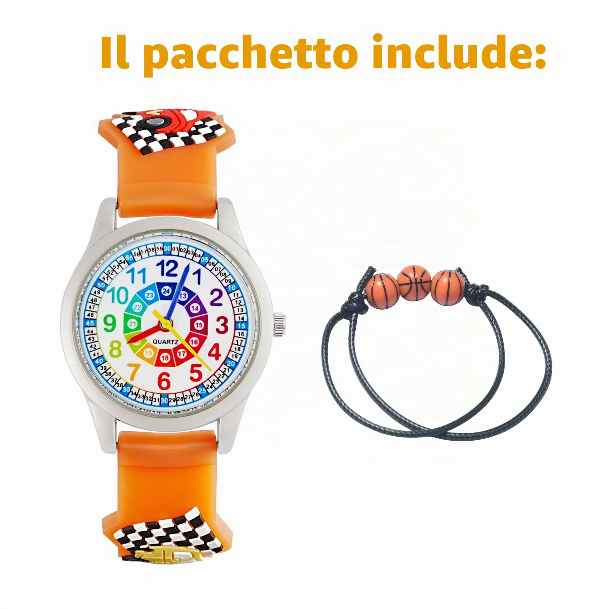 MUXIJIA Orologio Educativo per Bambini - Analogico Quarzo Orologi da Polso per Ragazzi e Ragazze - 3D Cartone Animato Cinturino in Silicone Orologio per Bambini e Ragazzi da 3-10 Anni - immagine 7