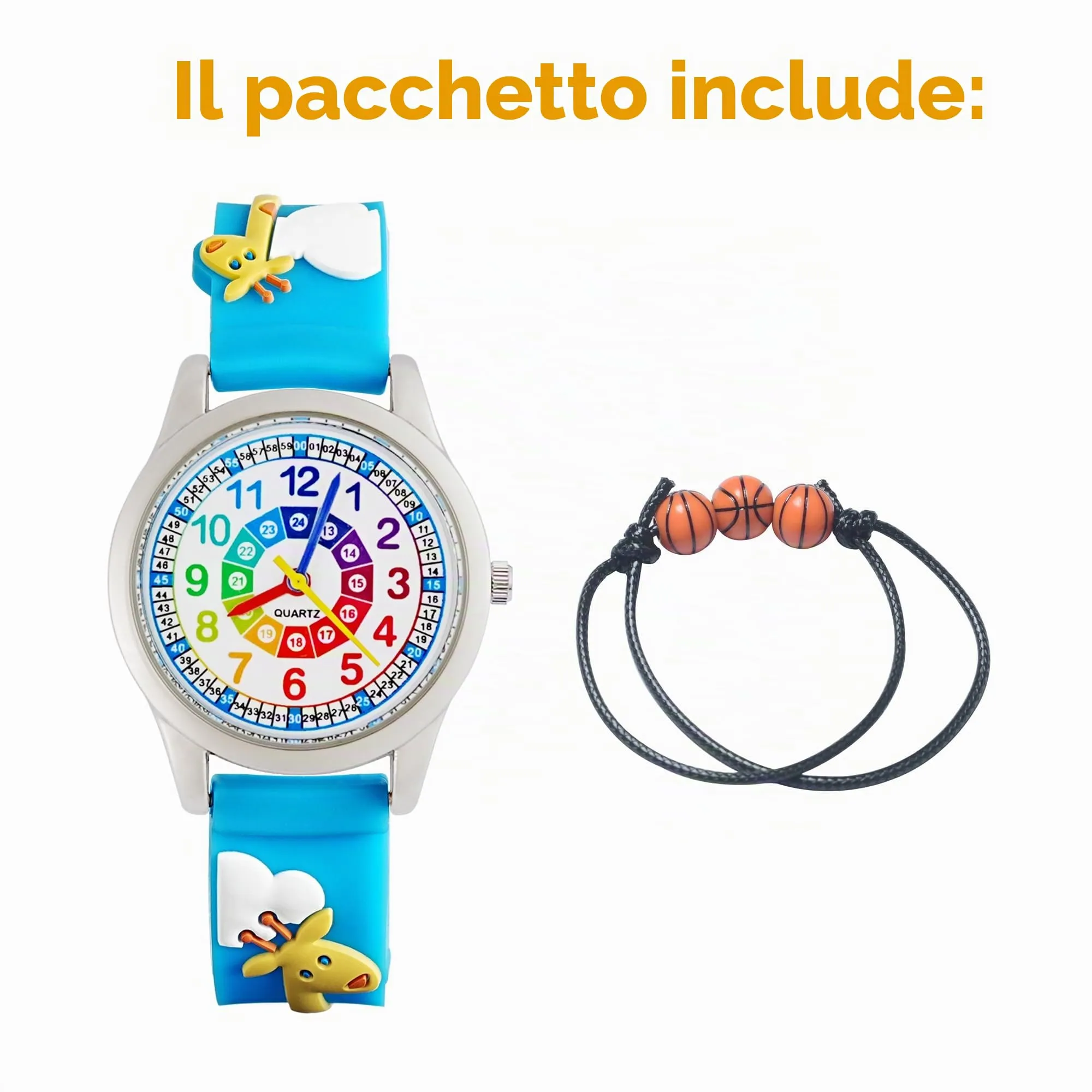 MUXIJIA Orologio Educativo per Bambini - Analogico Quarzo Orologi da Polso per Ragazzi e Ragazze - 3D Cartone Animato Cinturino in Silicone Orologio per Bambini e Ragazzi da 3-10 Anni - immagine 7