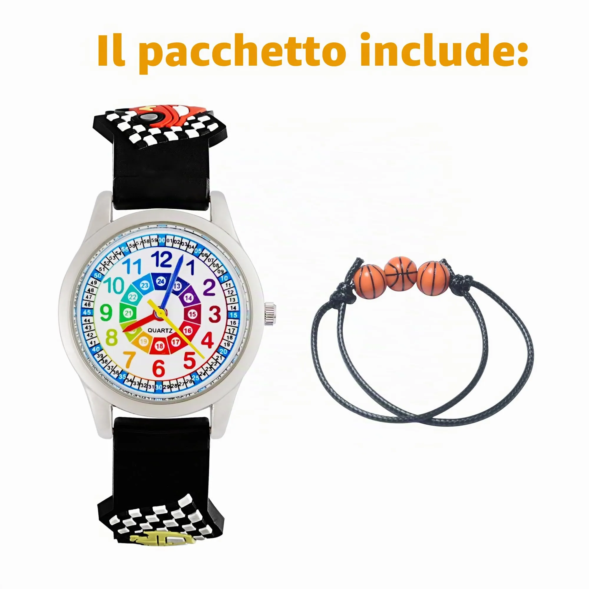 MUXIJIA Orologio Educativo per Bambini - Analogico Quarzo Orologi da Polso per Ragazzi e Ragazze - 3D Cartone Animato Cinturino in Silicone Orologio per Bambini e Ragazzi da 3-10 Anni - immagine 7