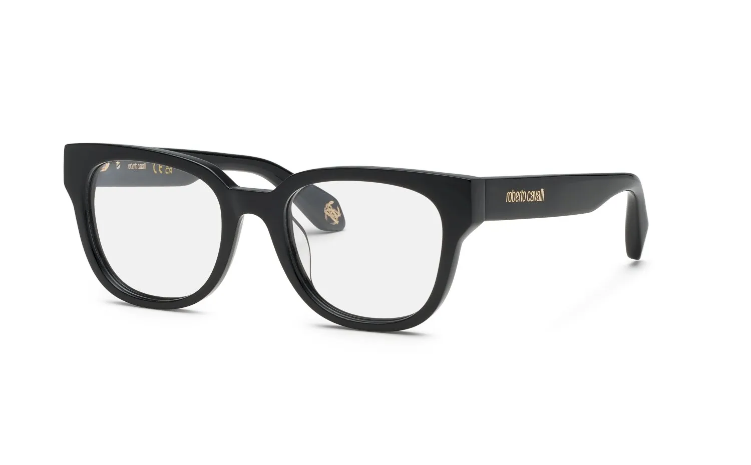 Roberto Cavalli VRC115M 700 Montature da vista Acetato Nero Squadrata - immagine 1