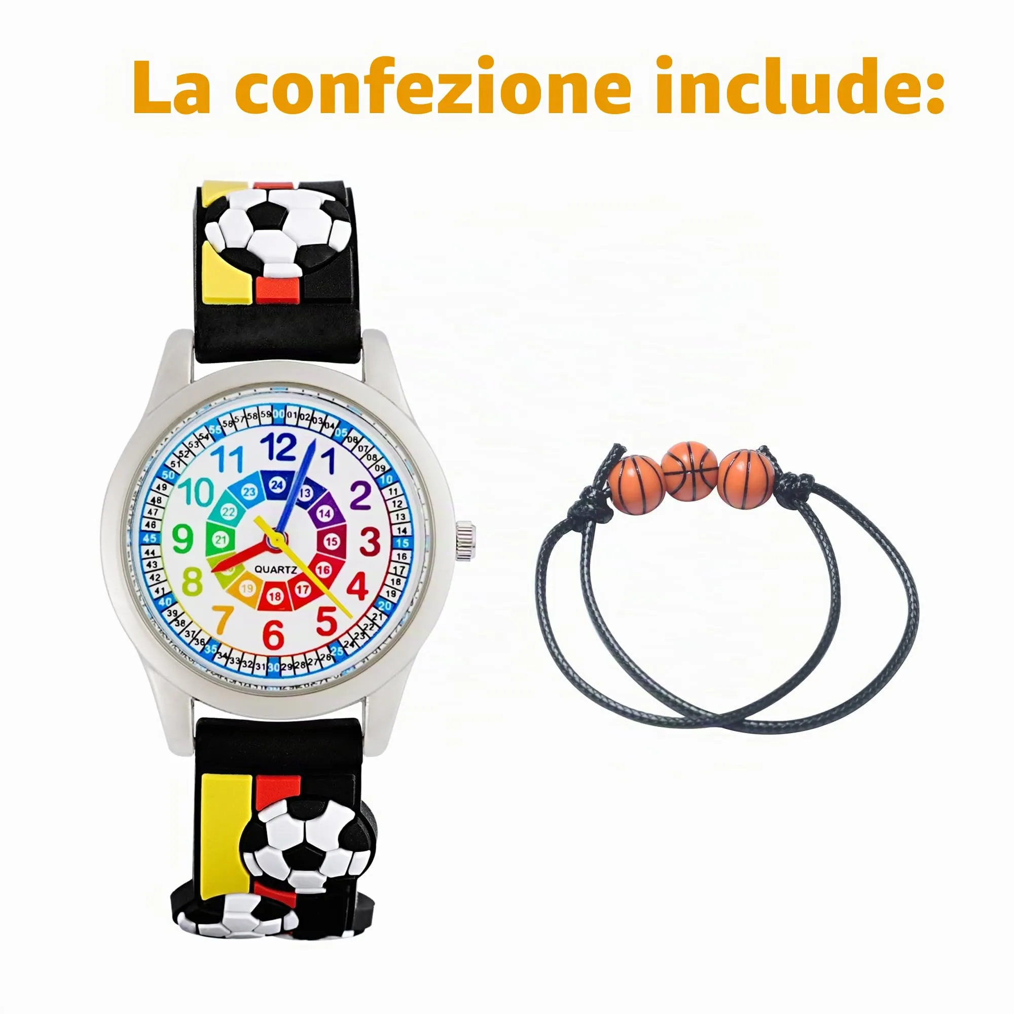 MUXIJIA Orologio Educativo per Bambini - Analogico Quarzo Orologi da Polso per Ragazzi e Ragazze - 3D Cartone Animato Cinturino in Silicone Orologio per Bambini e Ragazzi da 3-10 Anni - immagine 7