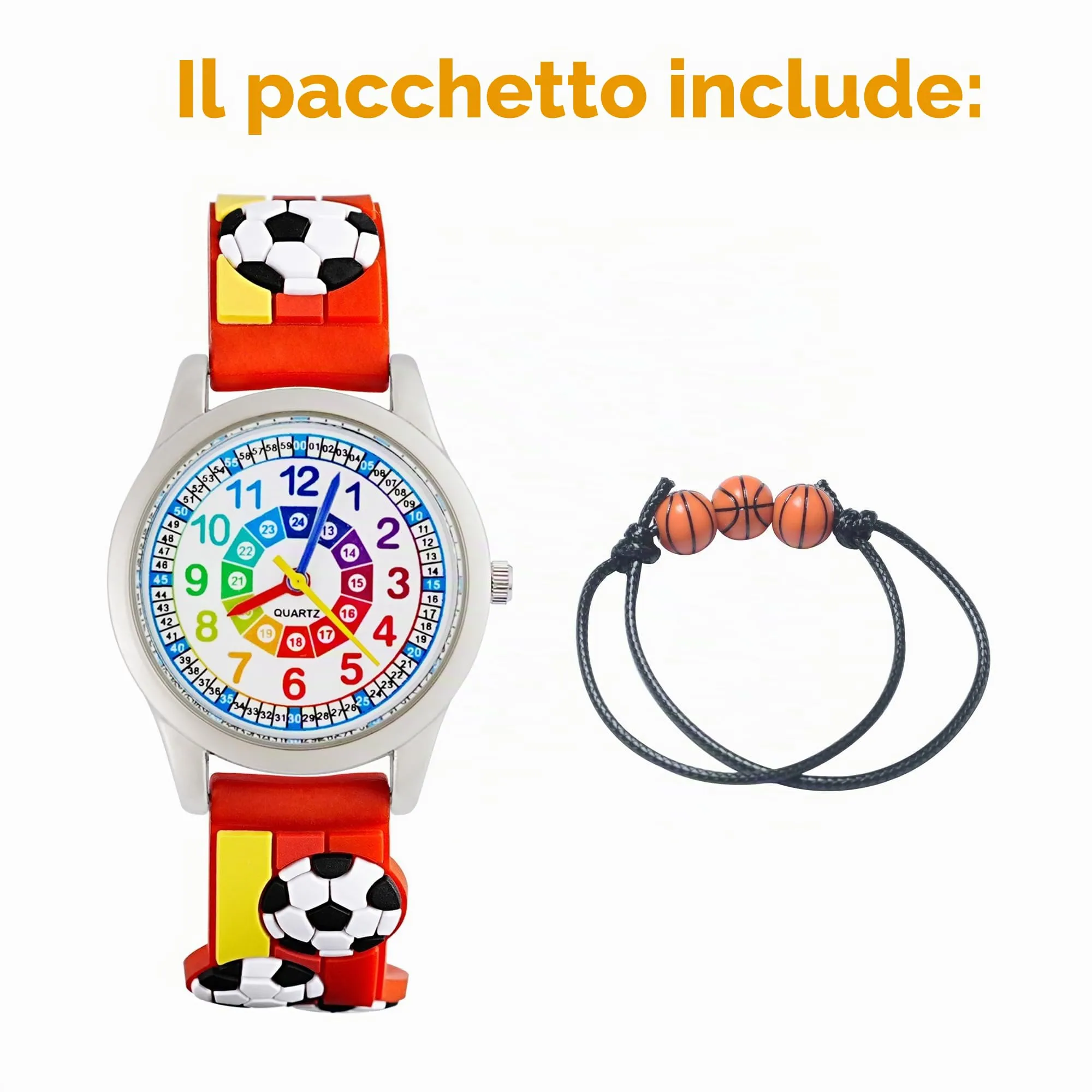 MUXIJIA Orologio Educativo per Bambini - Analogico Quarzo Orologi da Polso per Ragazzi e Ragazze - 3D Cartone Animato Cinturino in Silicone Orologio per Bambini e Ragazzi da 3-10 Anni - immagine 7