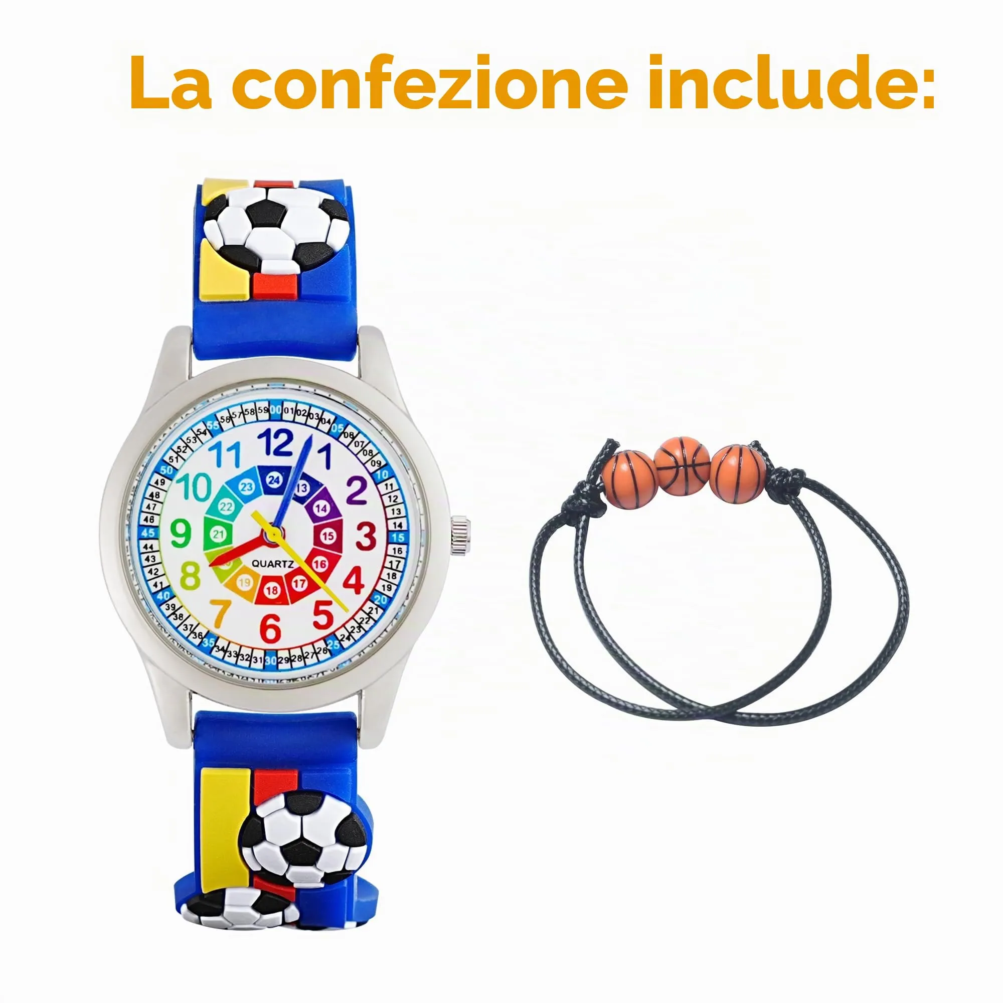 MUXIJIA Orologio Educativo per Bambini - Analogico Quarzo Orologi da Polso per Ragazzi e Ragazze - 3D Cartone Animato Cinturino in Silicone Orologio per Bambini e Ragazzi da 3-10 Anni - immagine 7