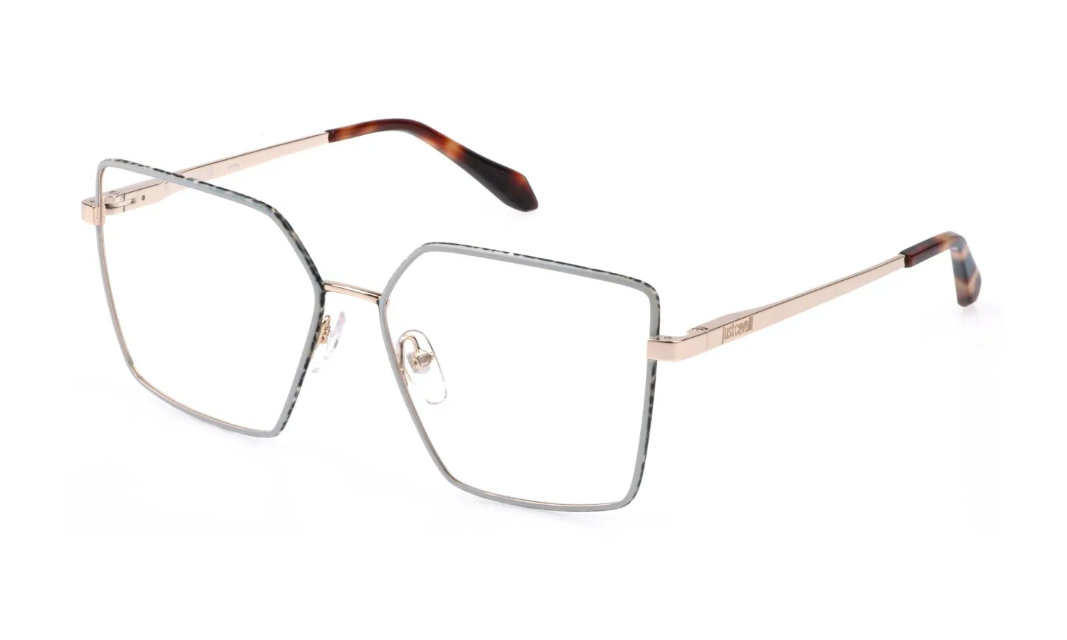 Just Cavalli VJC132 08MZ Montature da vista Metallo Oro Geometrica - immagine 1